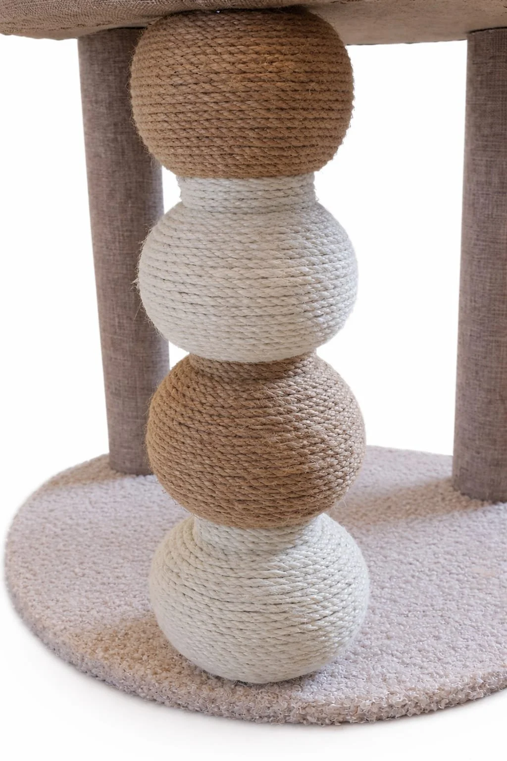LUNAVA Crest™ Double-Layer Cat Tree & Scratch Pole feature 1