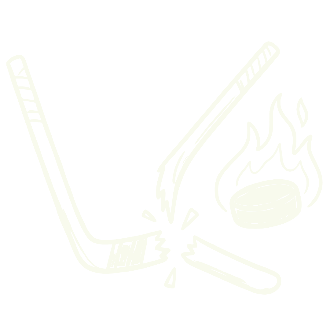 Broken Hockey Stick Illustration