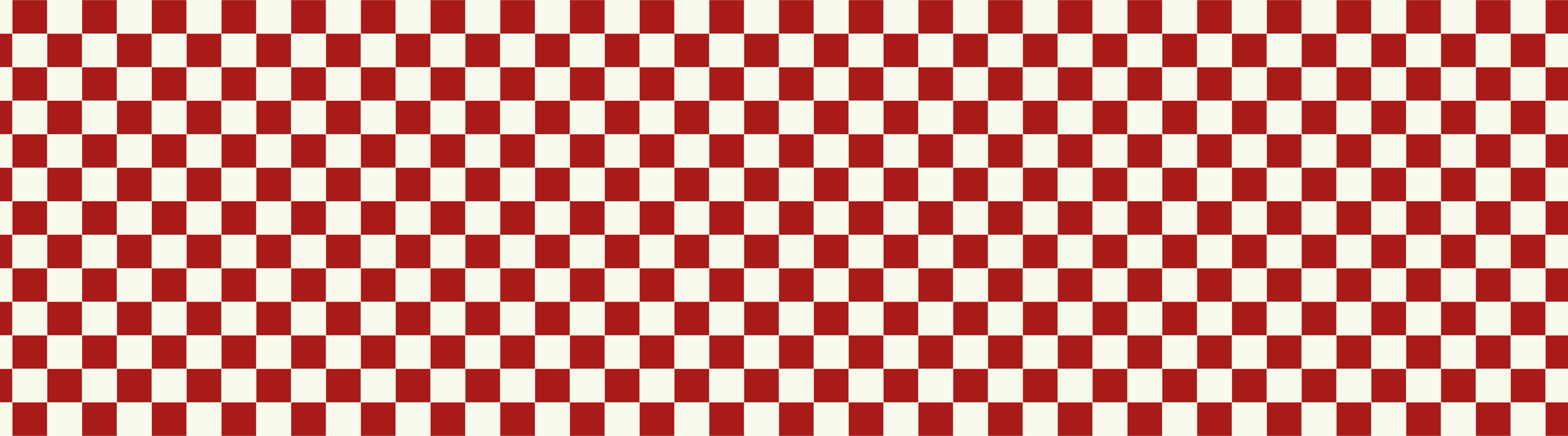 Red and white checkered pattern.