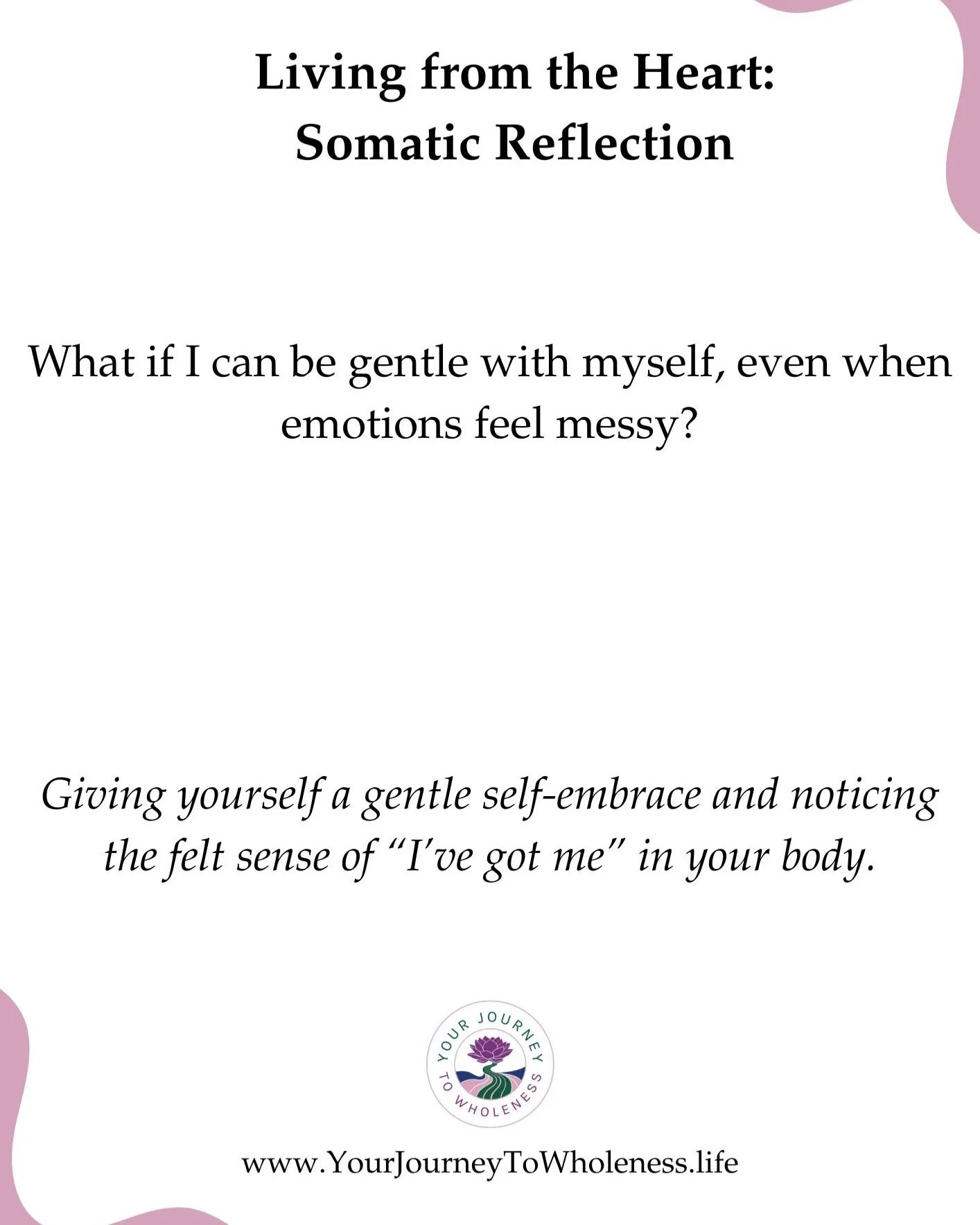 💖 A gentle invitation... Meet yourself with kindness today; explore a free, self-love journey at your own pace.
👉https://shorturl.at/iTkJT 🪷
Tender. Nonjudgemental. Profoundly self-loving.