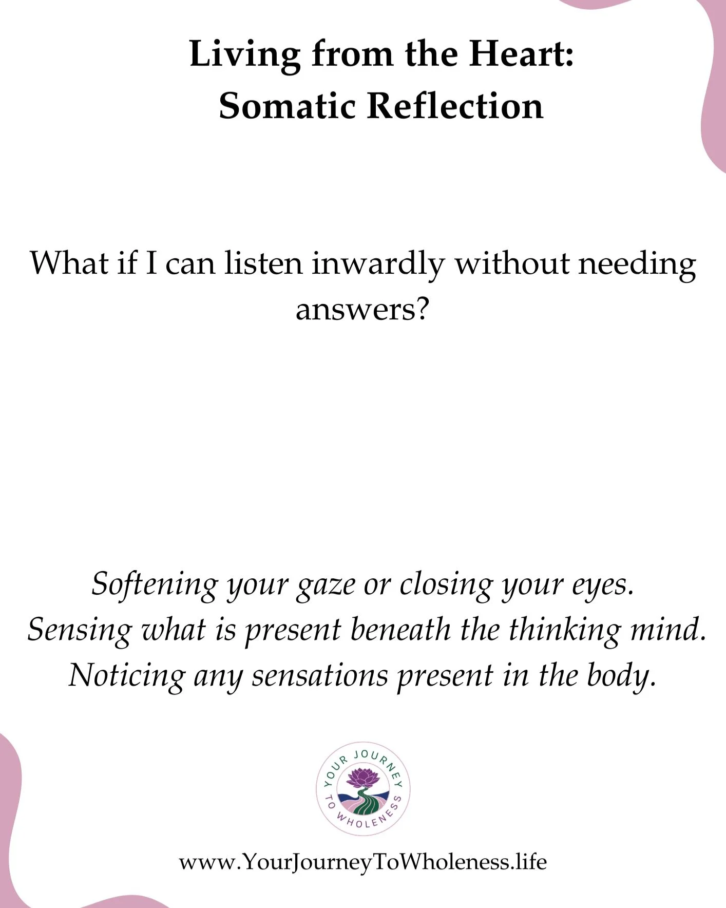 Not everything needs to be understood to be felt. 🪷

Explore deeper listening and feel into your life force energy, in a Star Wars-inspired somatic journey on May 4th. 

Find out more: https://shorturl.at/HR0ff