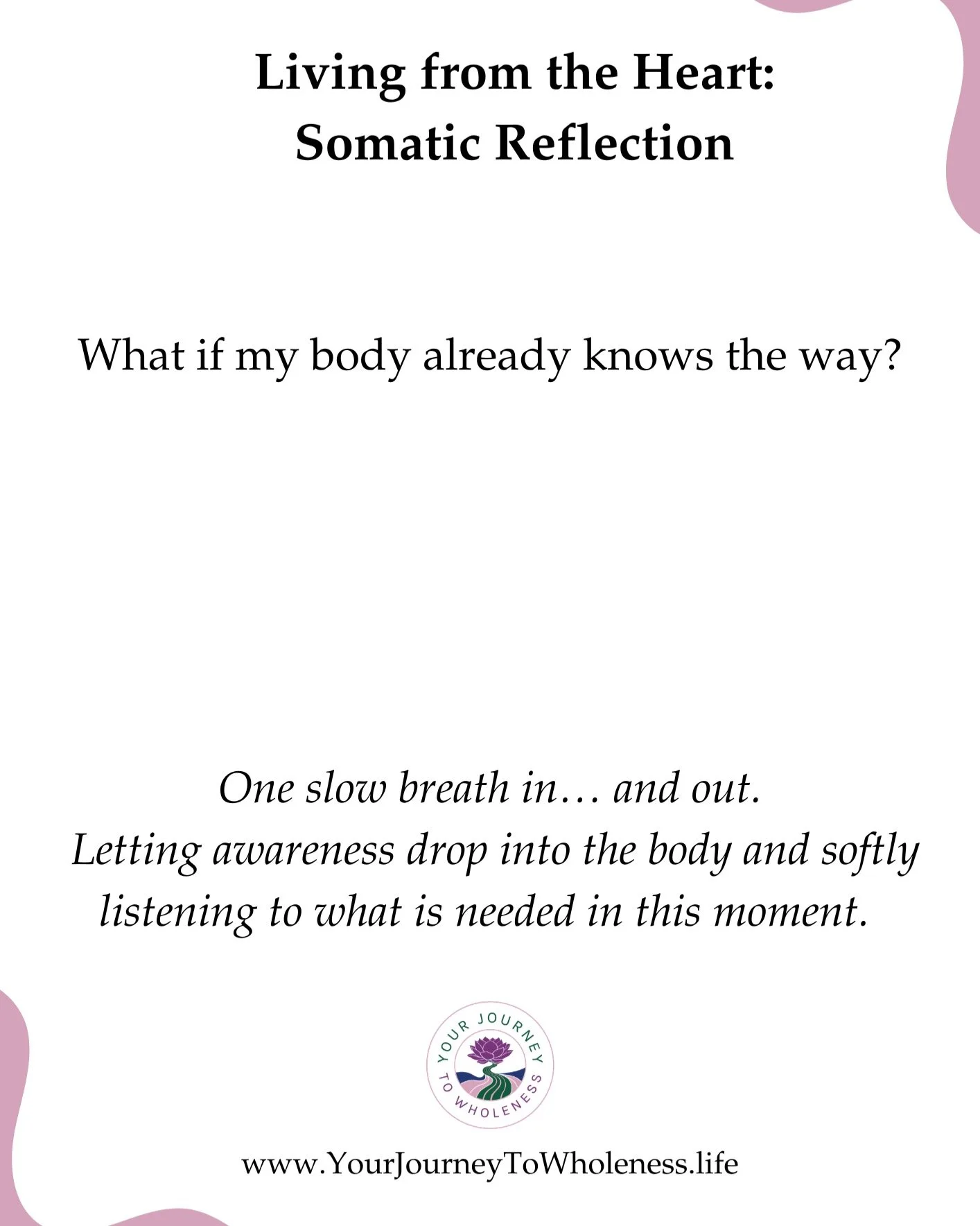 Your body holds a wisdom beyond words. 🪷

Reconnect with that inner guidance in a Star Wars-themed somatic journey on May 4th, where we explore our body's inner intelligence through the lens of our beloved characters.

More info: https://shorturl.at