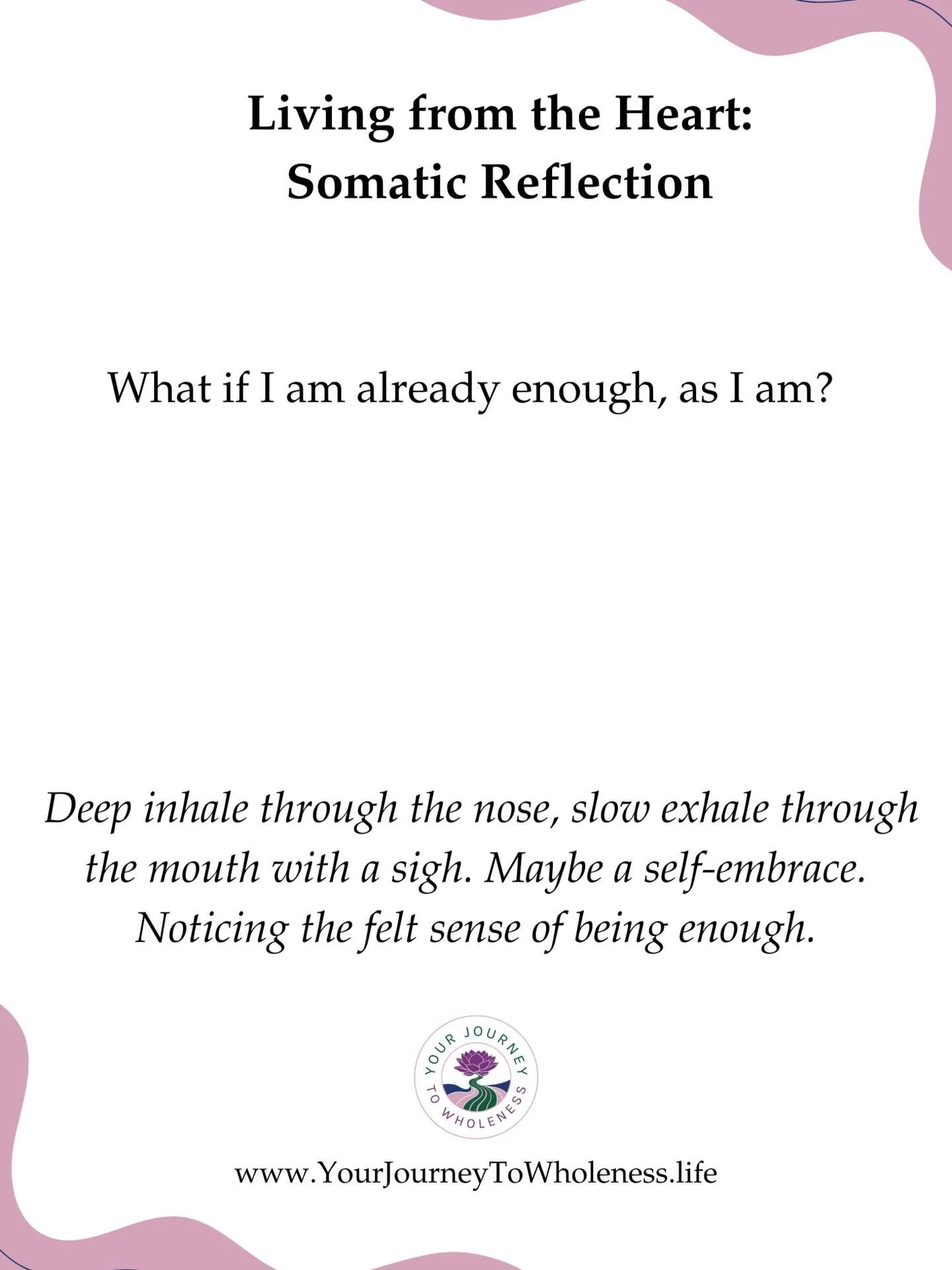 No becoming required. 🪷

Step into a deeply nurturing self-compassionate somatic journey where you are already enough. 🥰

👉 Gain free access here: https://shorturl.at/sBXLf