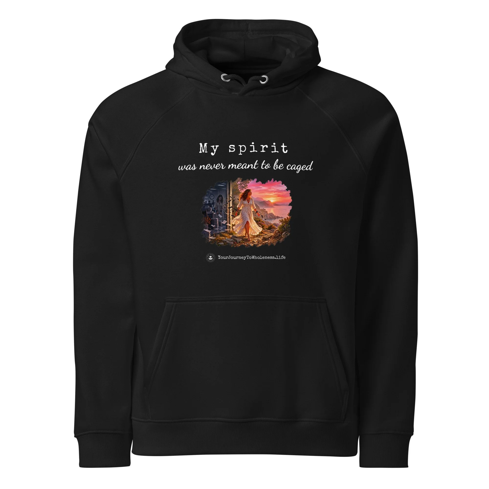 Uncaged Spirit Organic Cotton Hoodie