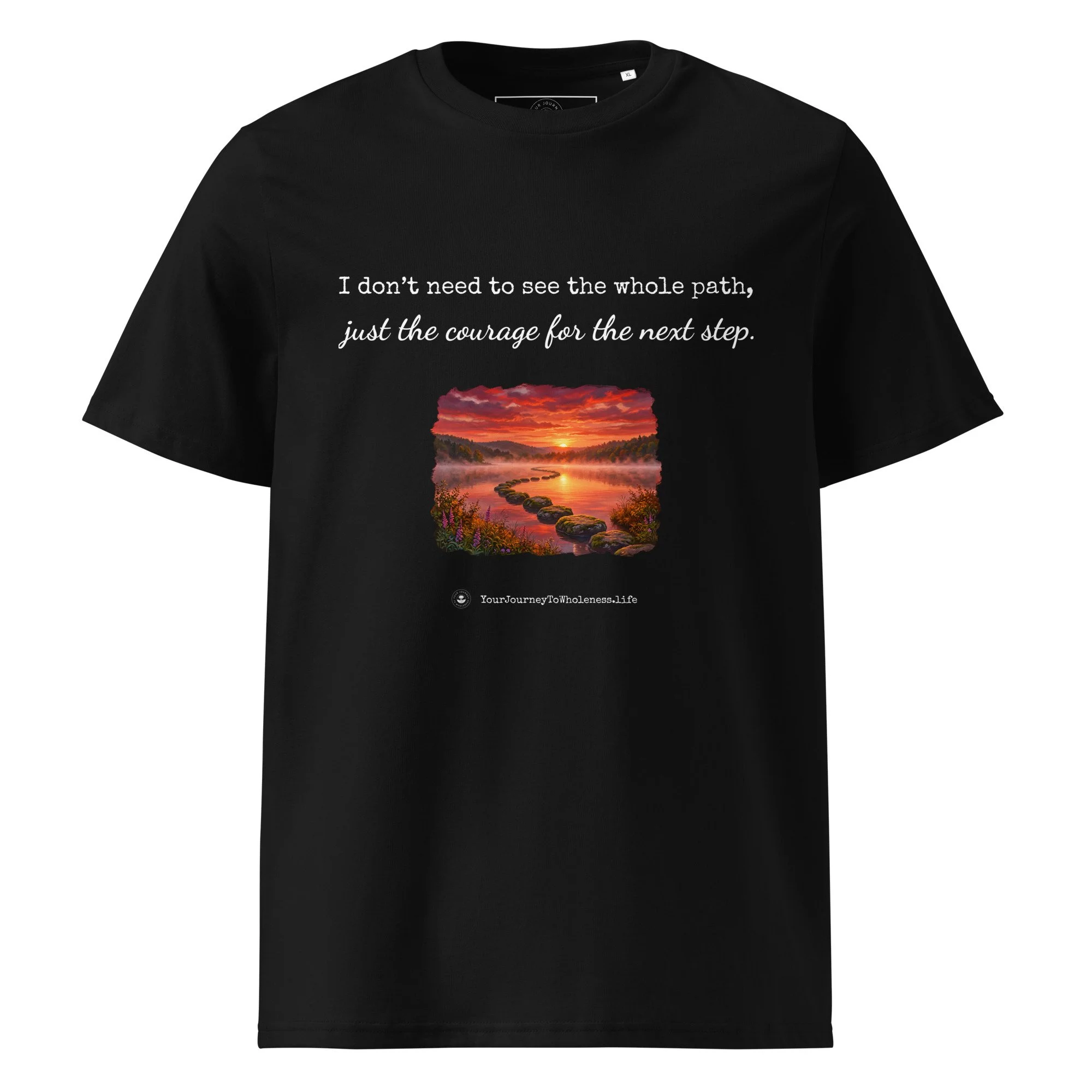 The Unfolding Path Organic Cotton T-Shirt Black