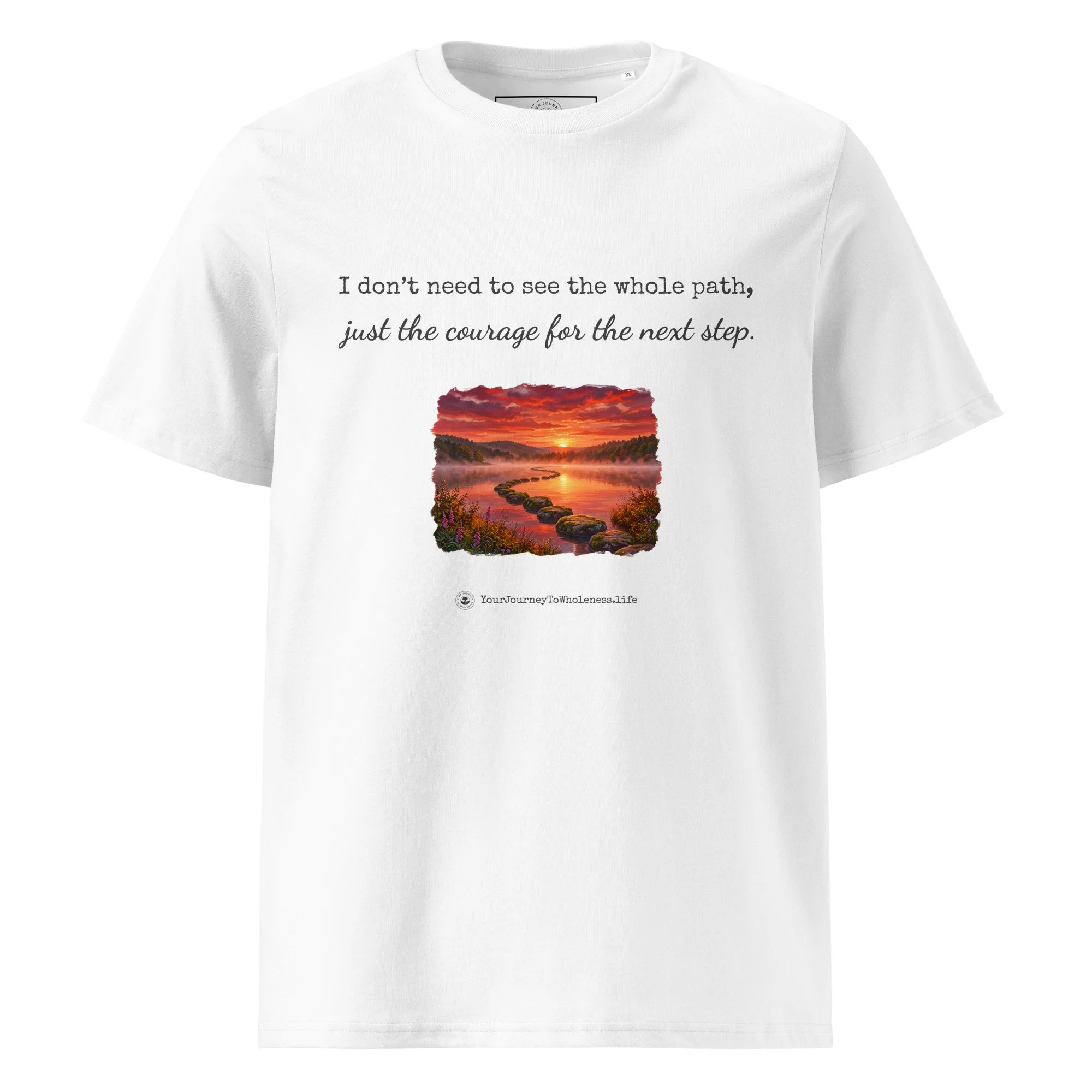 The Unfolding Path Organic Cotton T-Shirt White