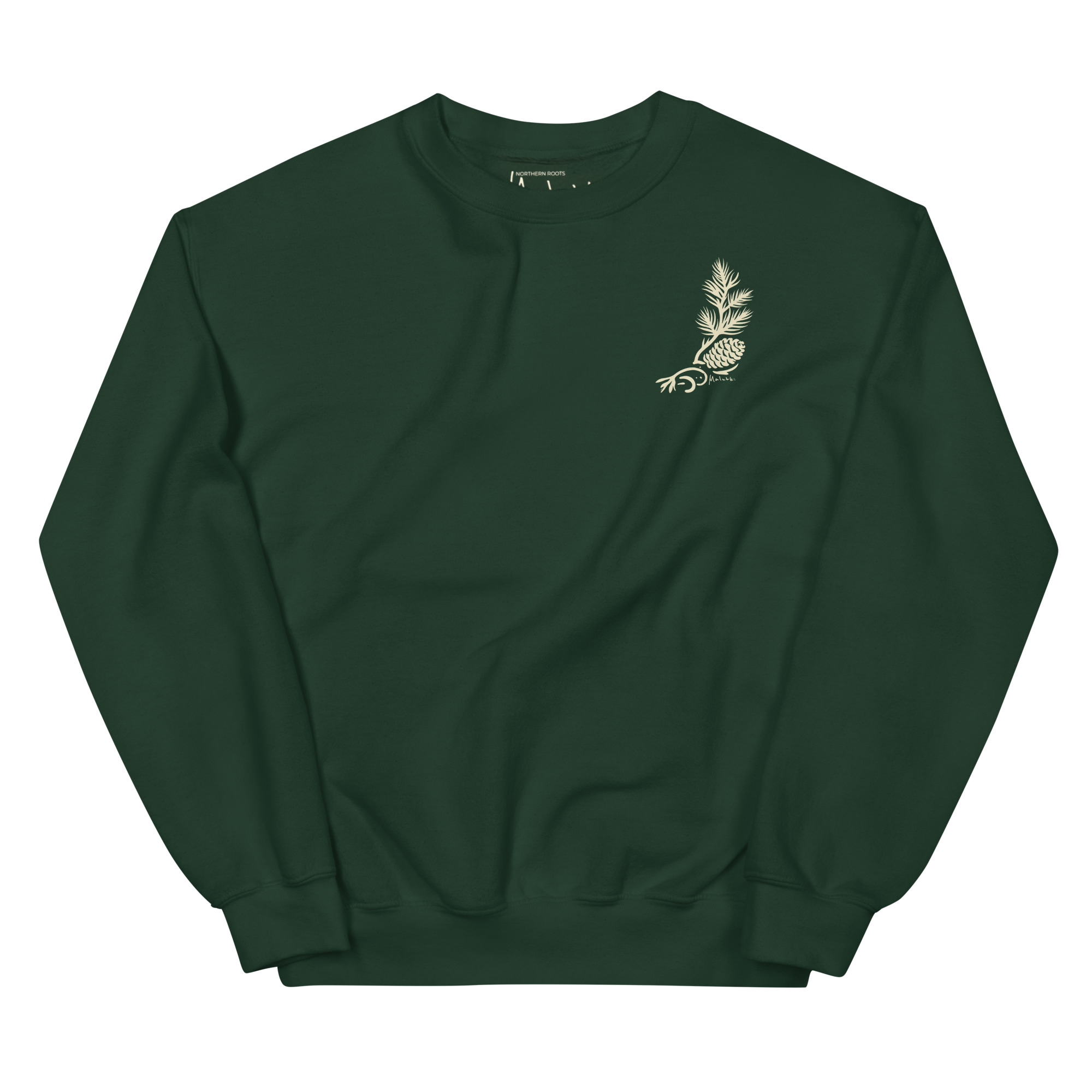 unisex-crew-neck-sweatshirt-forest-green-front-69b000bc87acb.png