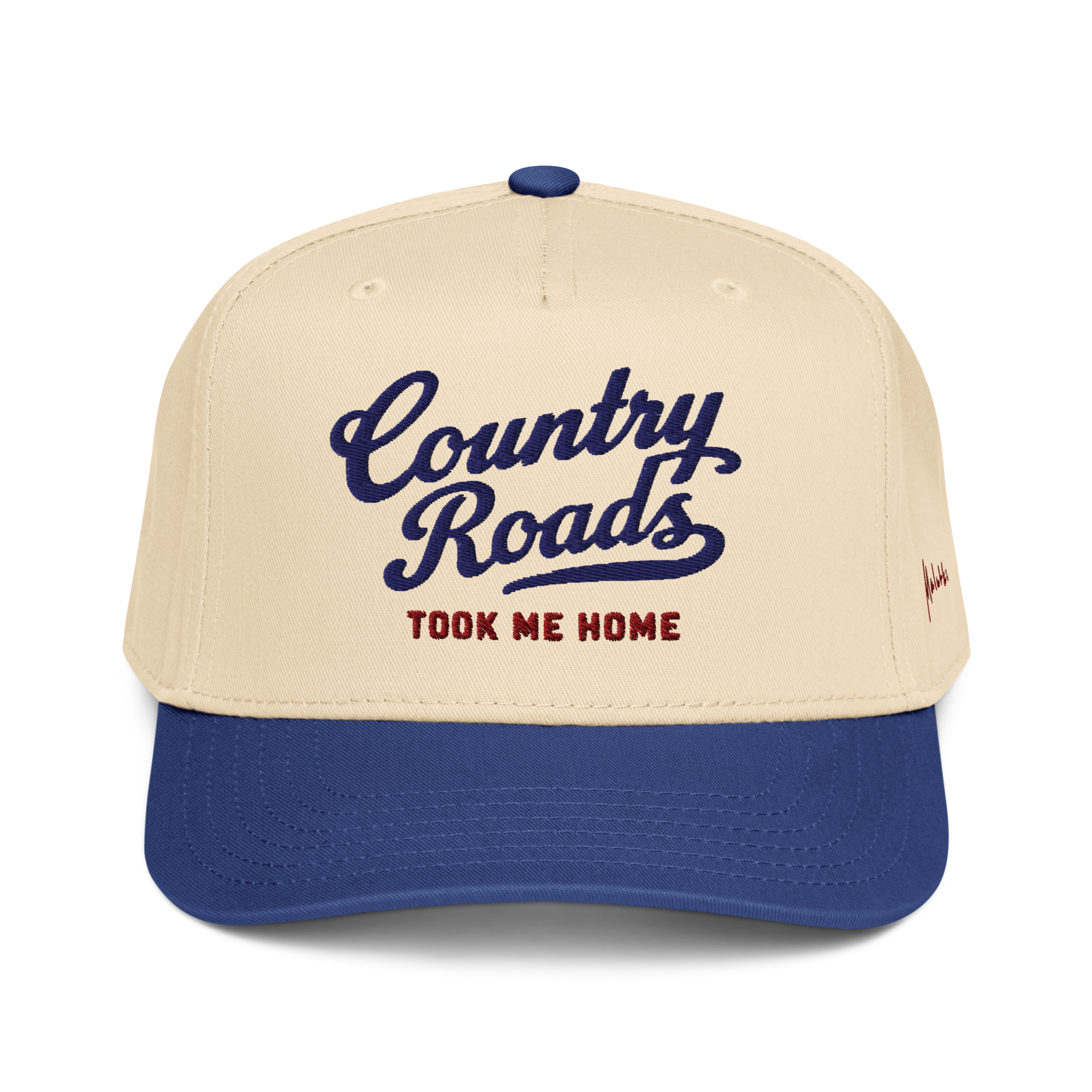 Malutki-5-panel-mid-profile-baseball-cap-royal-natural-front-6a005c5b2c14d.png