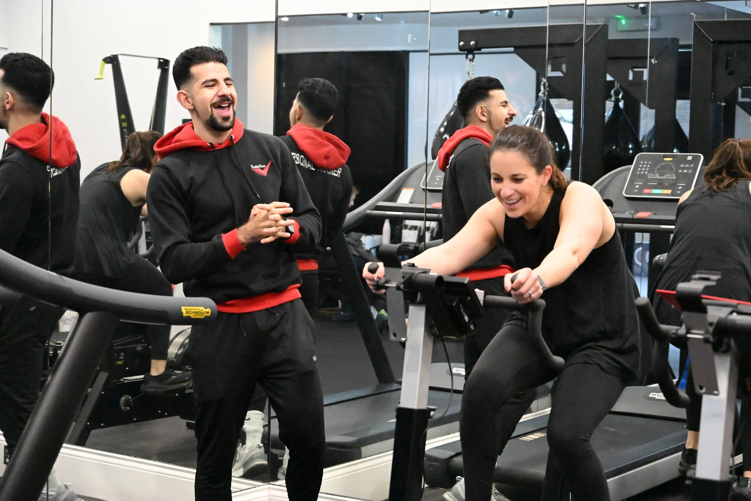 TrainRite personal trainer with client