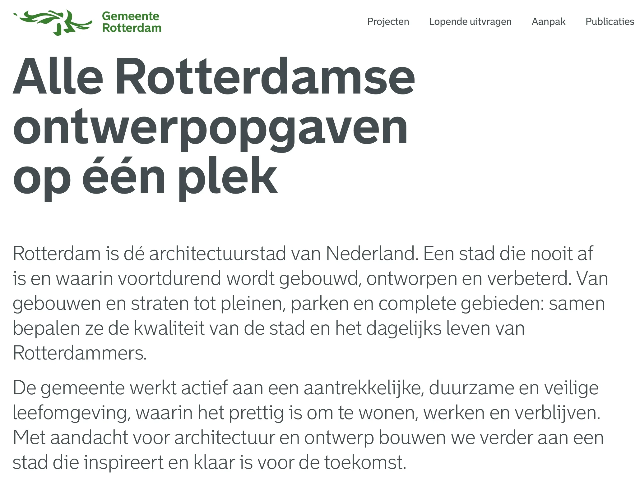 Ontwerpen voor Rotterdam