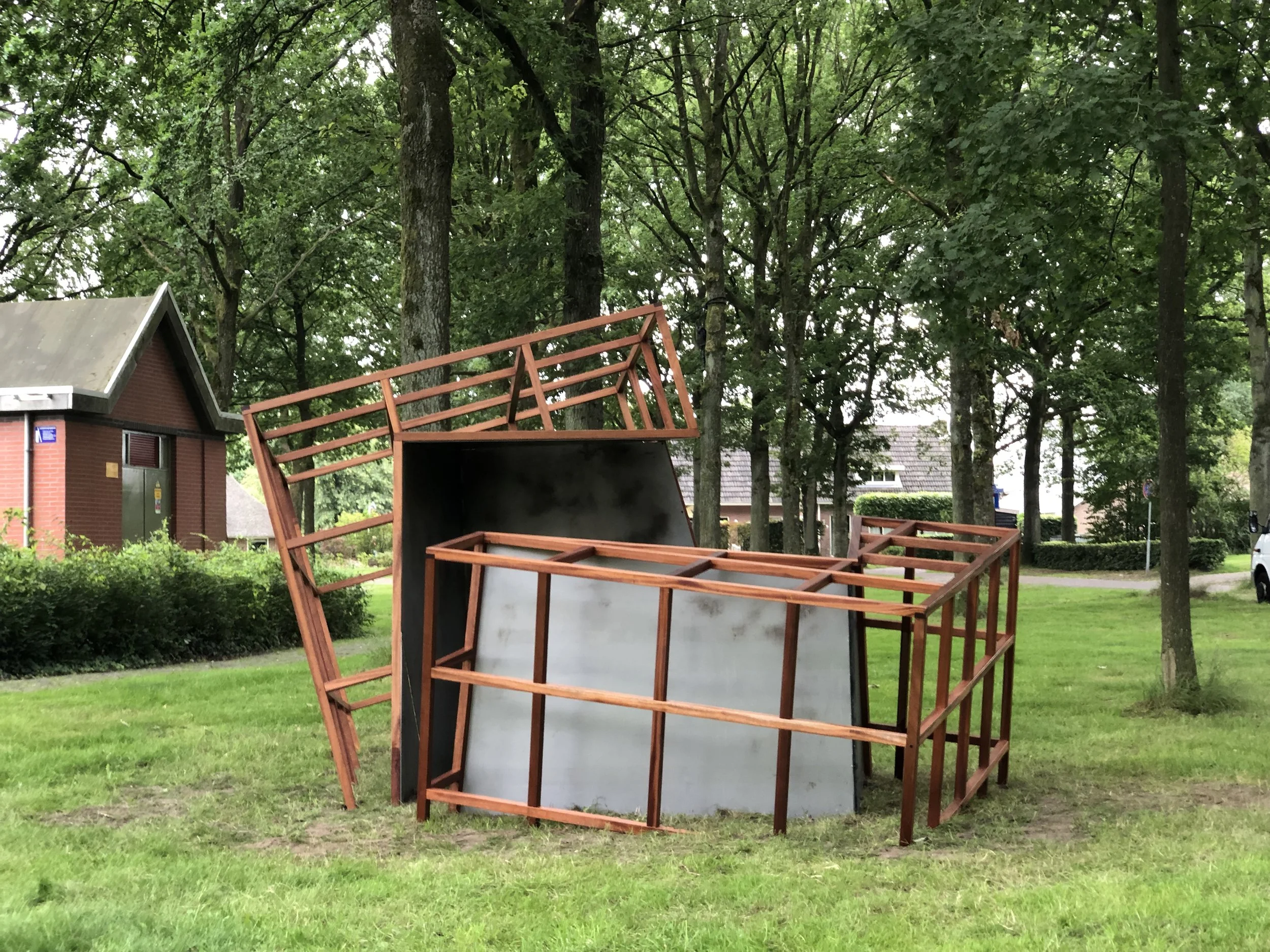 Het gebouwde kunstwerk naar ontwerp van kaos architecture