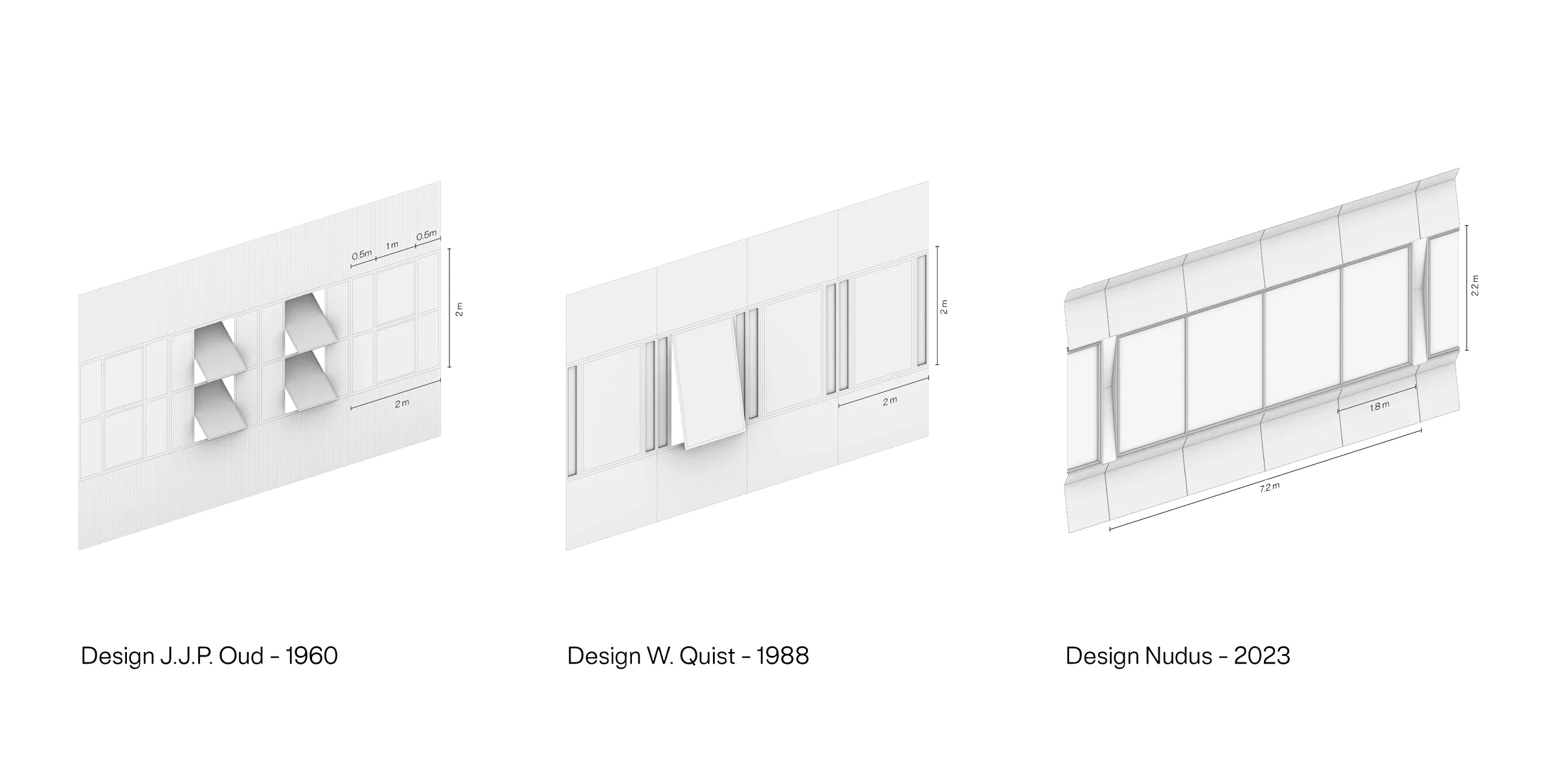 Het ontwerp van de gevel is gebaseerd op de historie van de plek. Het nieuwe ontwerp refereert naar de historie en is tegelijkertijd een ontwerp uit de 21e eeuw.