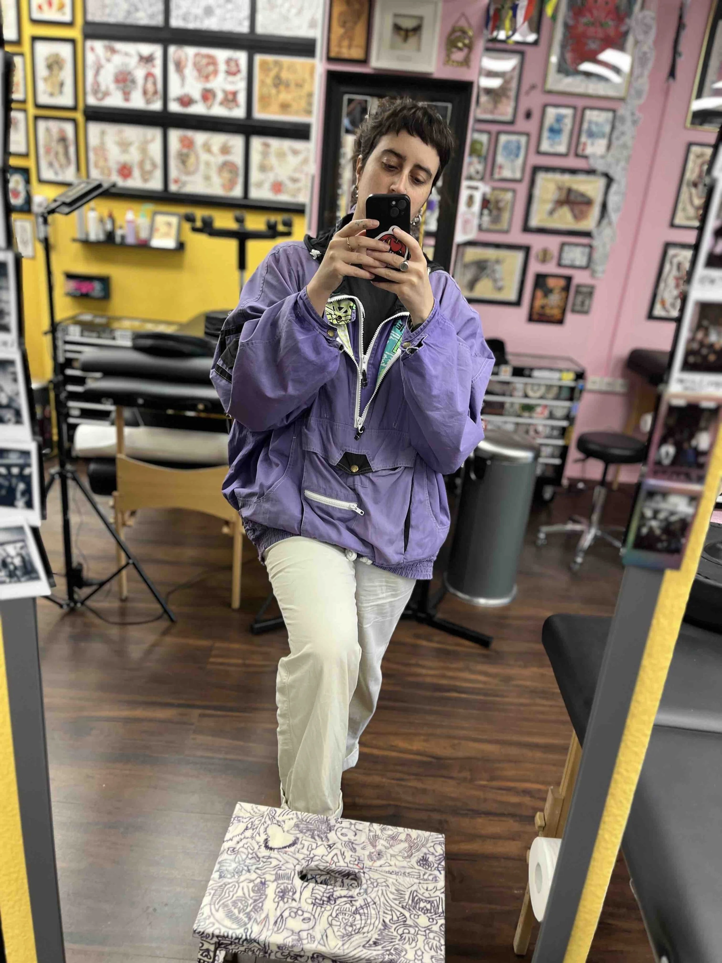 Funky Traditional Tattoo von Abra Berlin