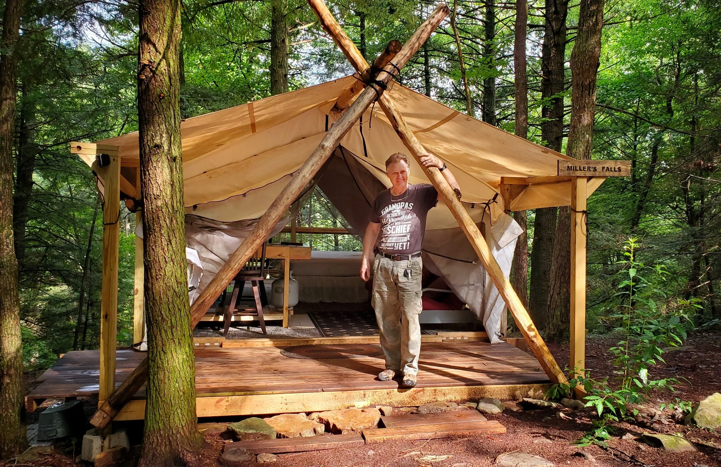 Top-of-the-Falls Glamping Tent is Open