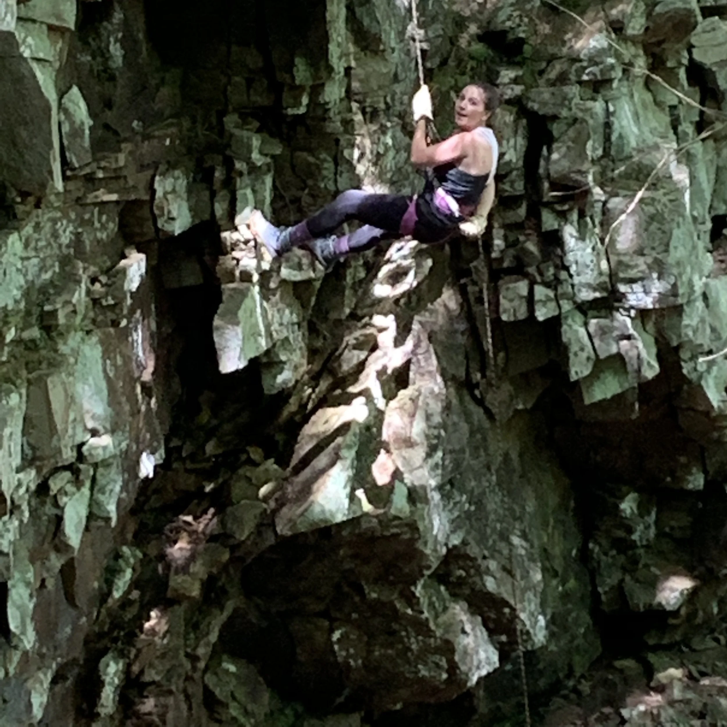 Rappelling the Falls at Sewanee Creek