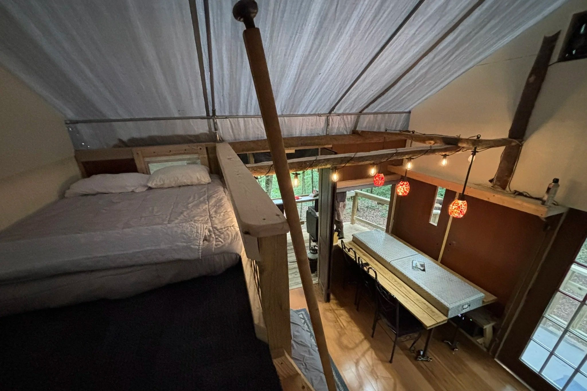 View from the sleeping loft
