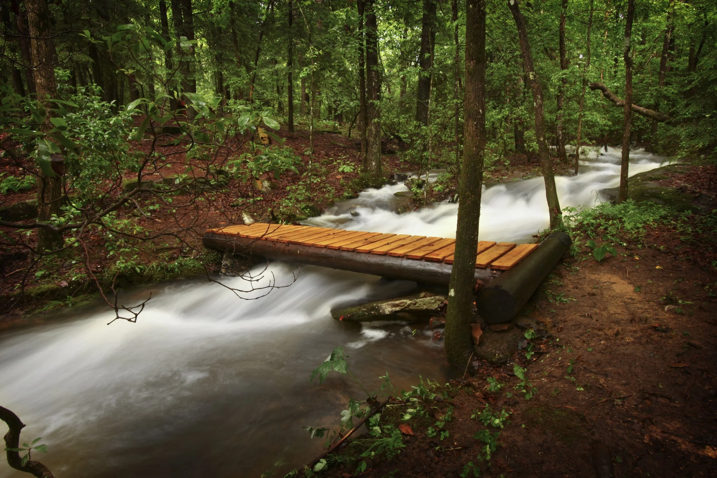 Footbridge over Miller's Creek above the Falls