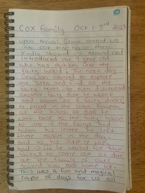 Guest Log Book Entry