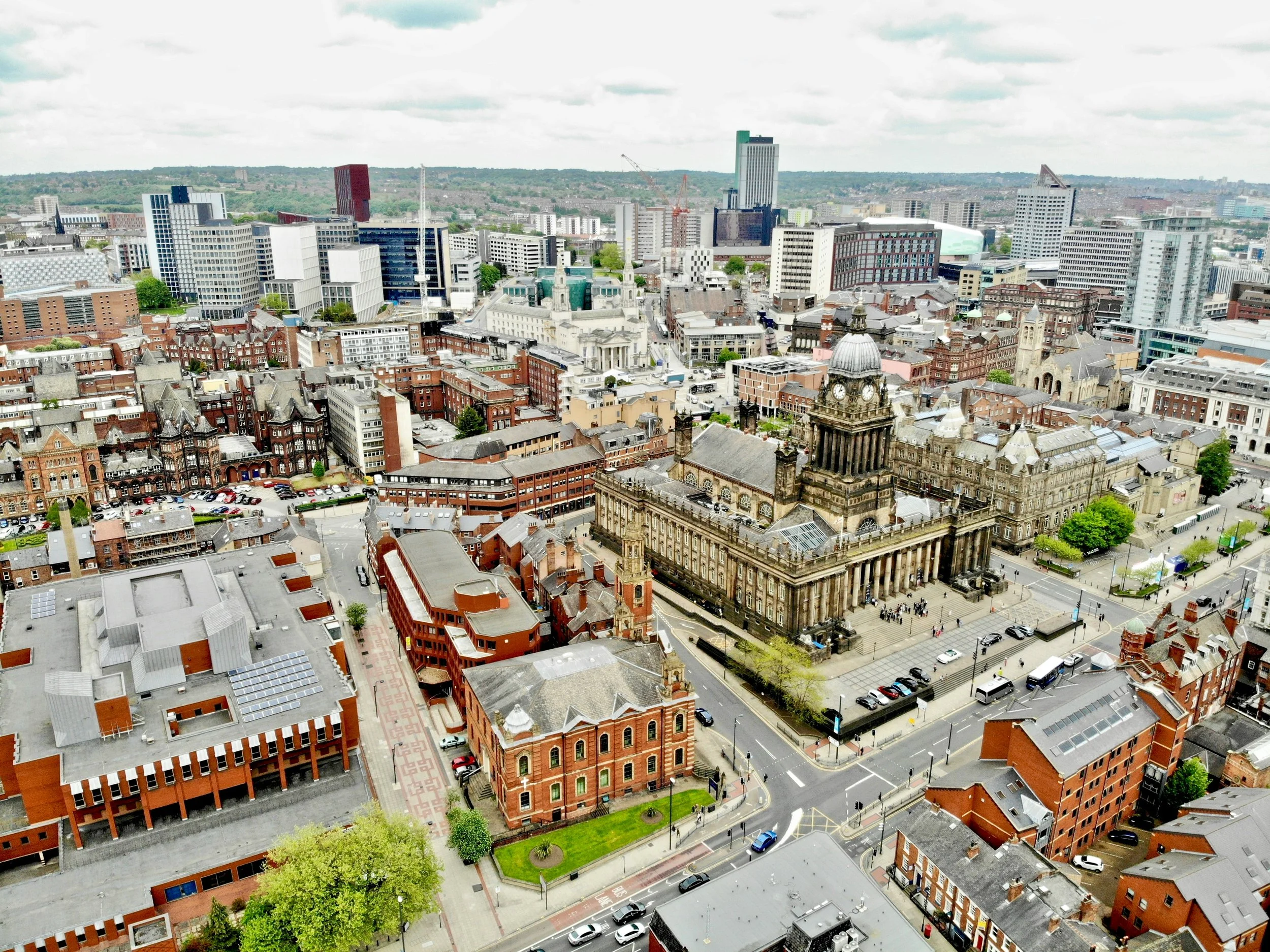 a view of central Leeds, West Yorkshire