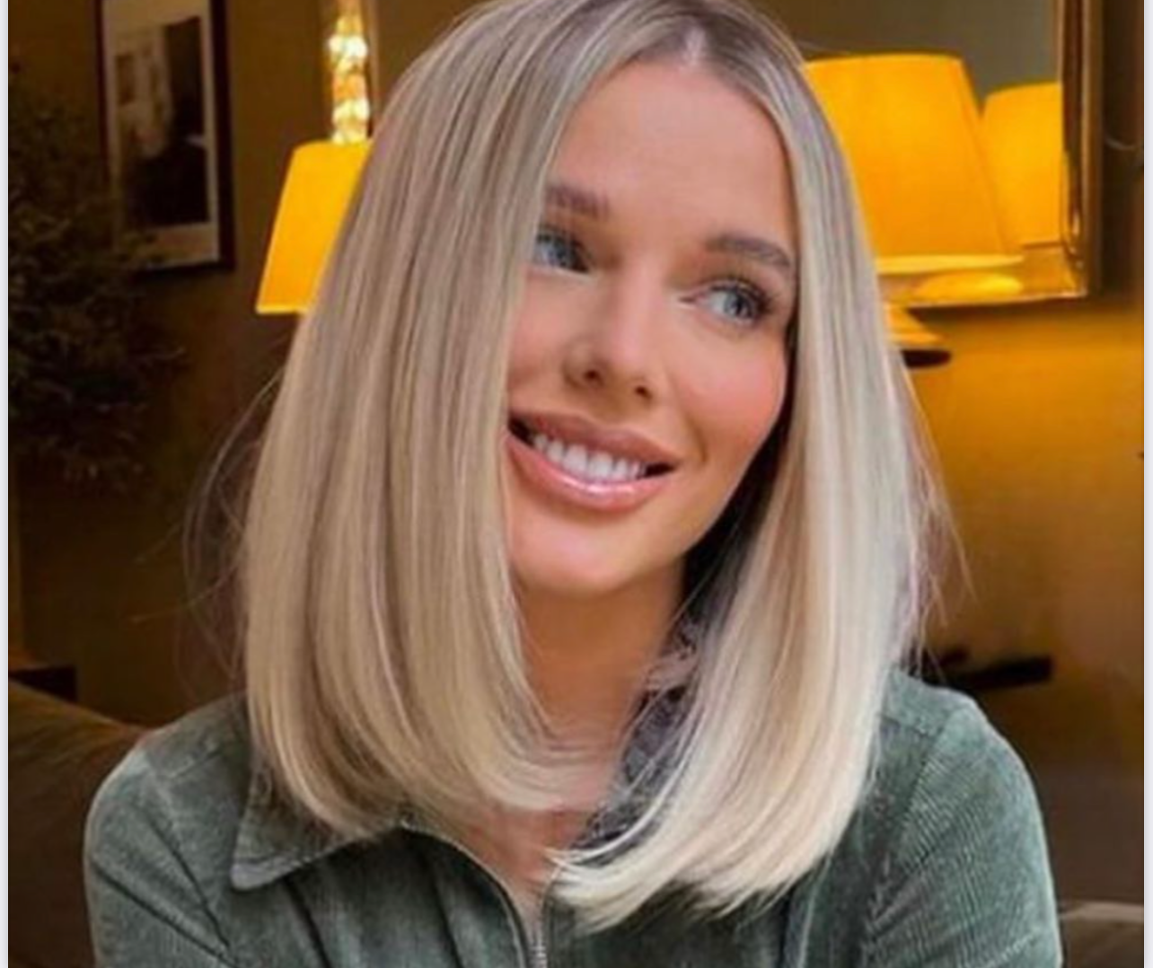 Helen Flanagan blonde hair colour, coloured and styled by Catherine Boden.