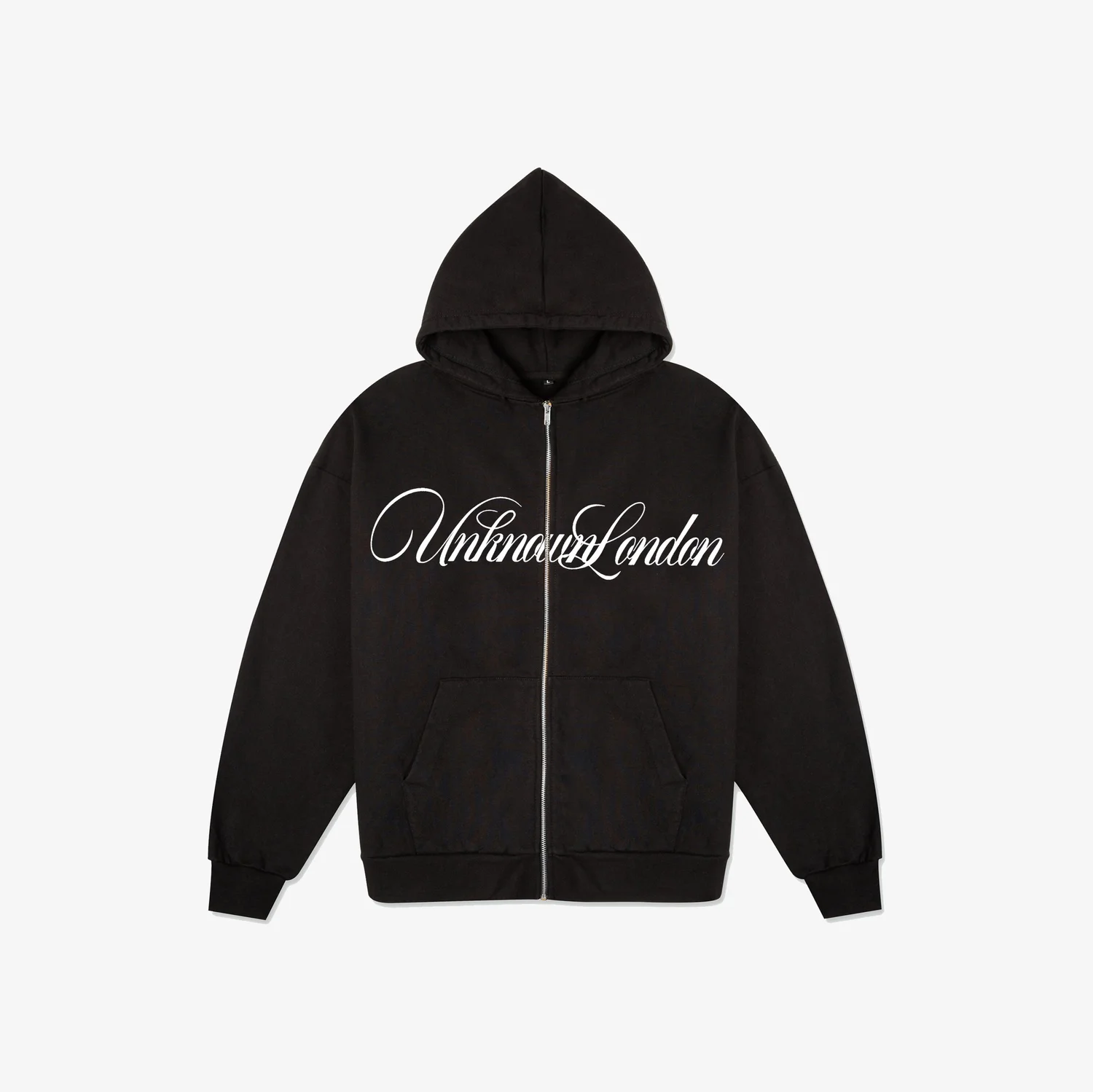 SCRIPT HOODIE — UNKNOWN LONDON