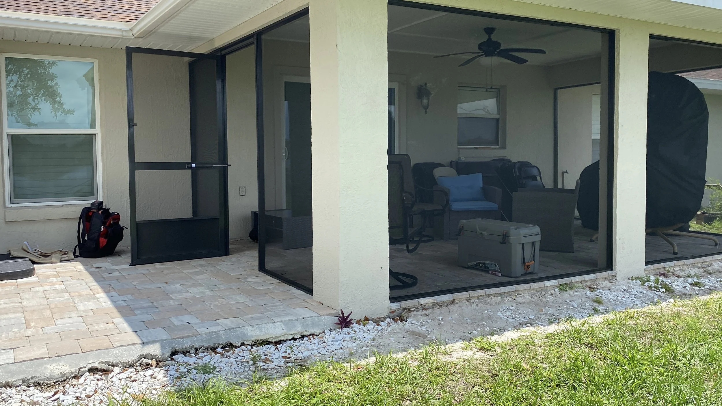 New Screen Wall With No Kickplate (Up to 10' wide)