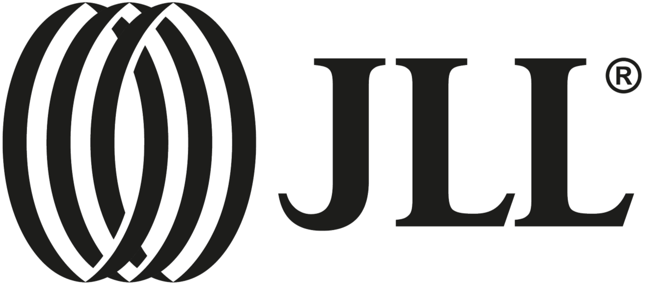 black logo of JLL