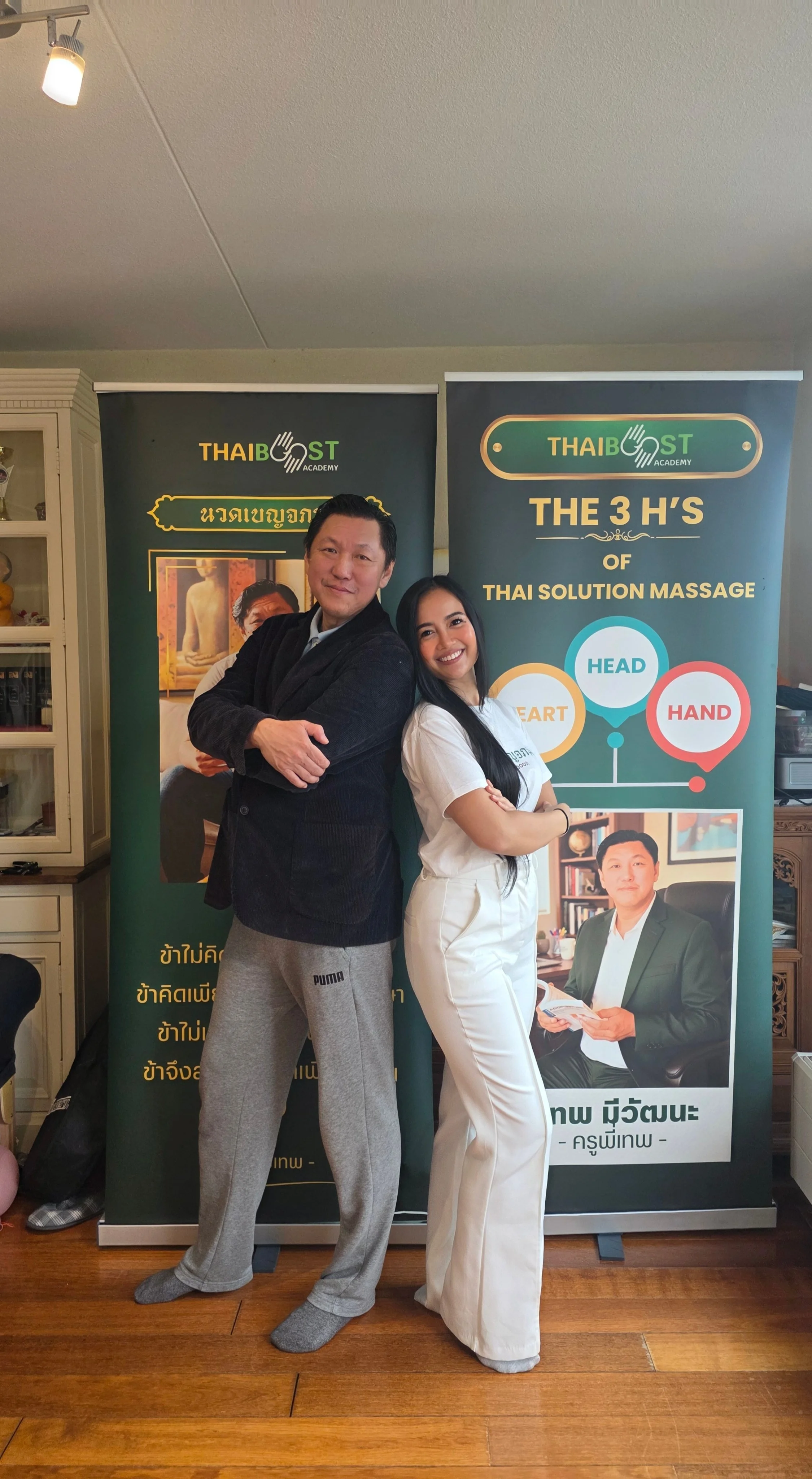 Trainer and Trainee at Thai Boost Academy