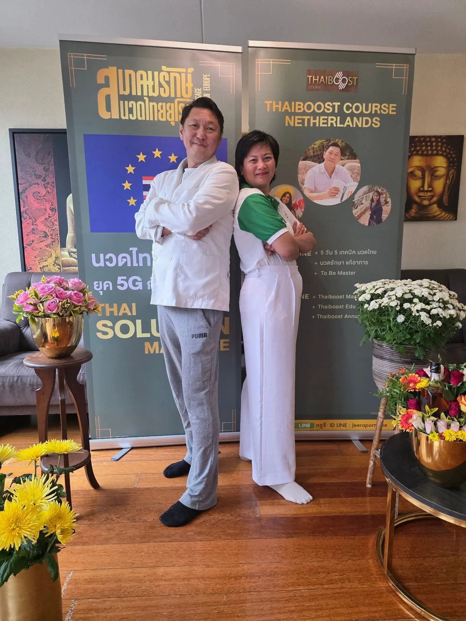 Trainer and Trainee at Thai Boost Academy