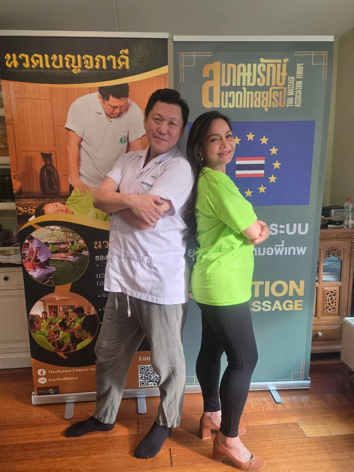 Trainer and Trainee at Thai Boost Academy