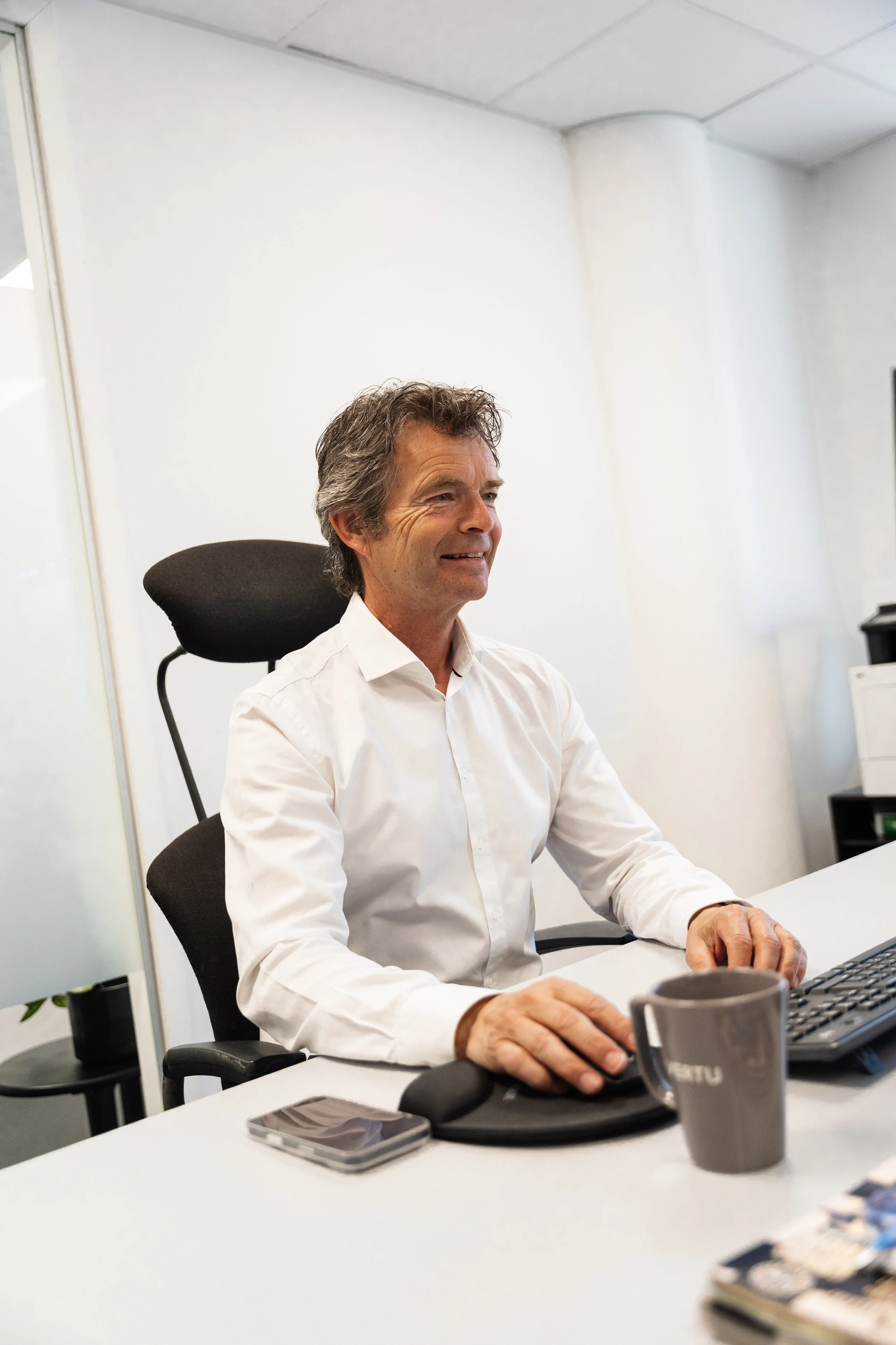 Forvalter i Vertu Kapitalforvaltning ved arbeidsplassen