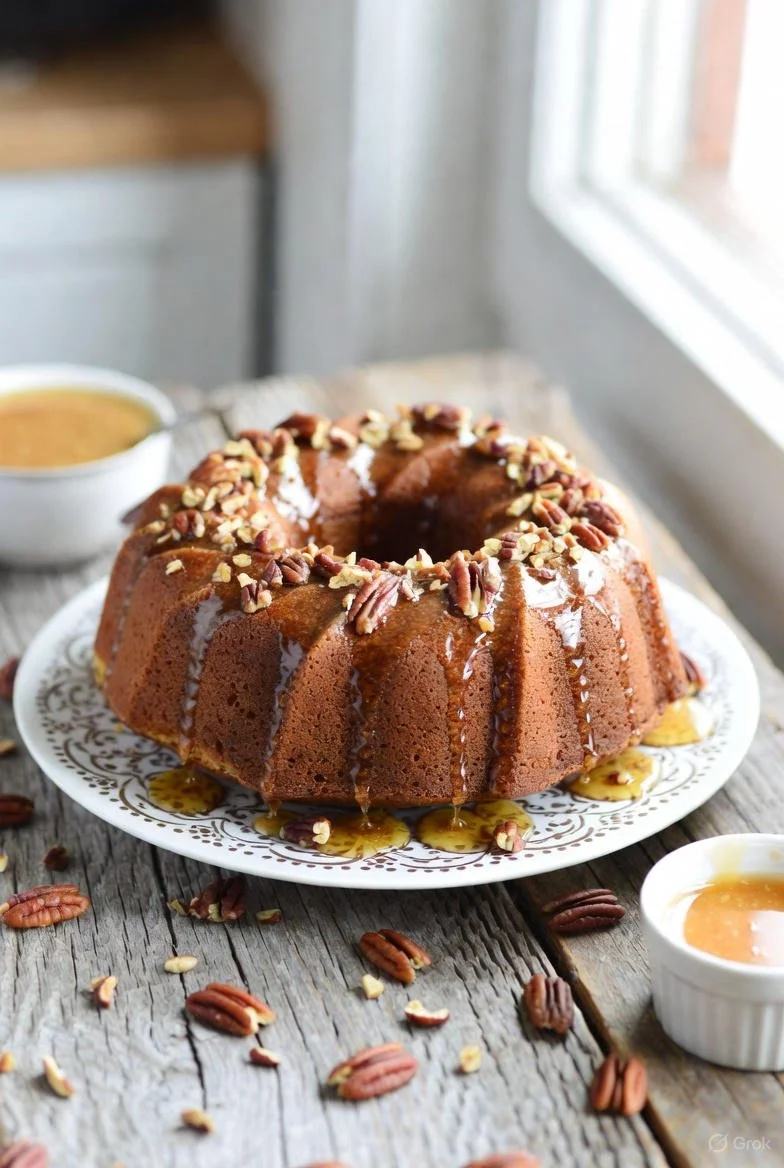 Maple Pecan Bundt Cake