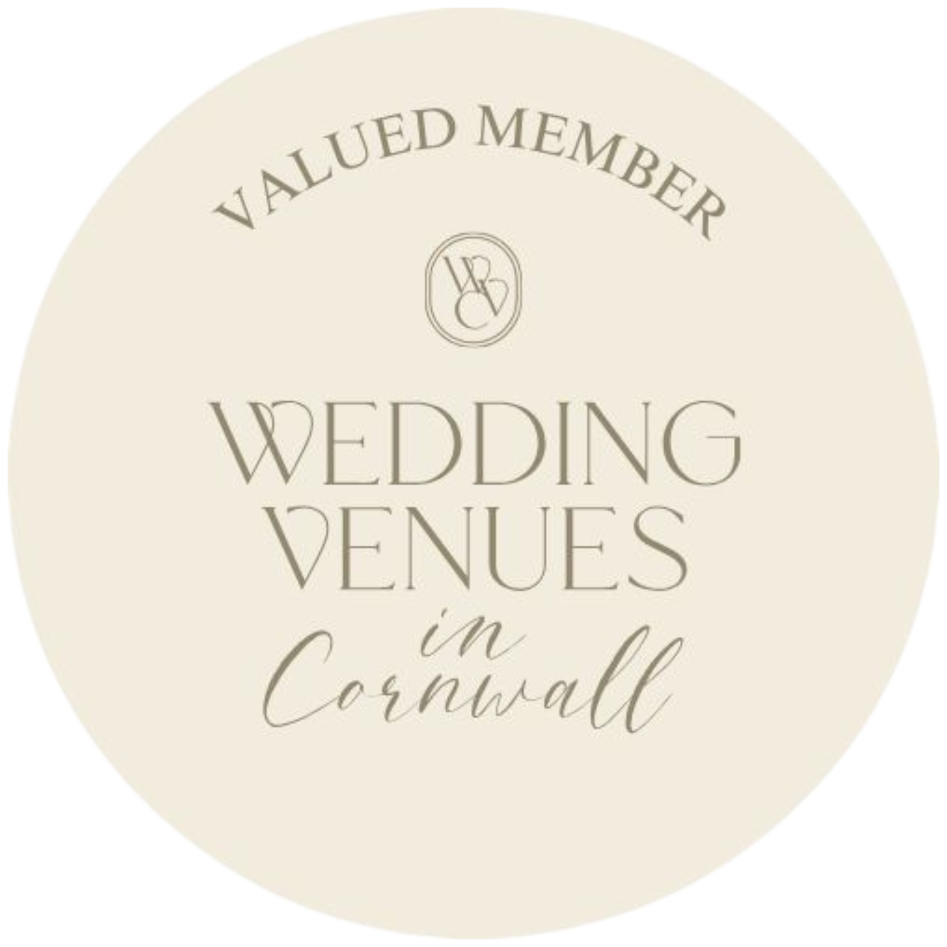 Valued Member Wedding Venues in Cornwall Badge.