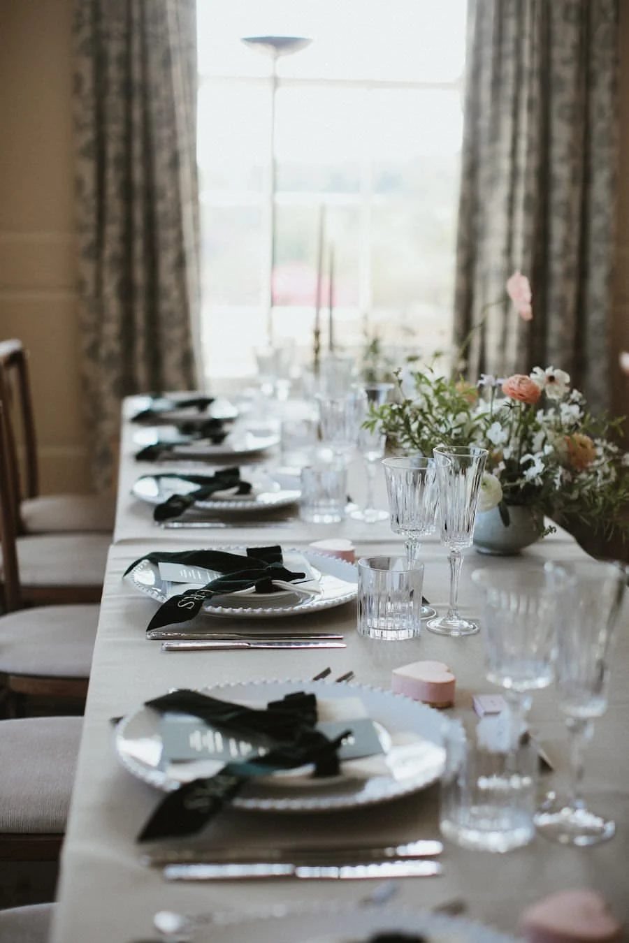 A wedding breakfast with all of the finishing touches for a luxury day.