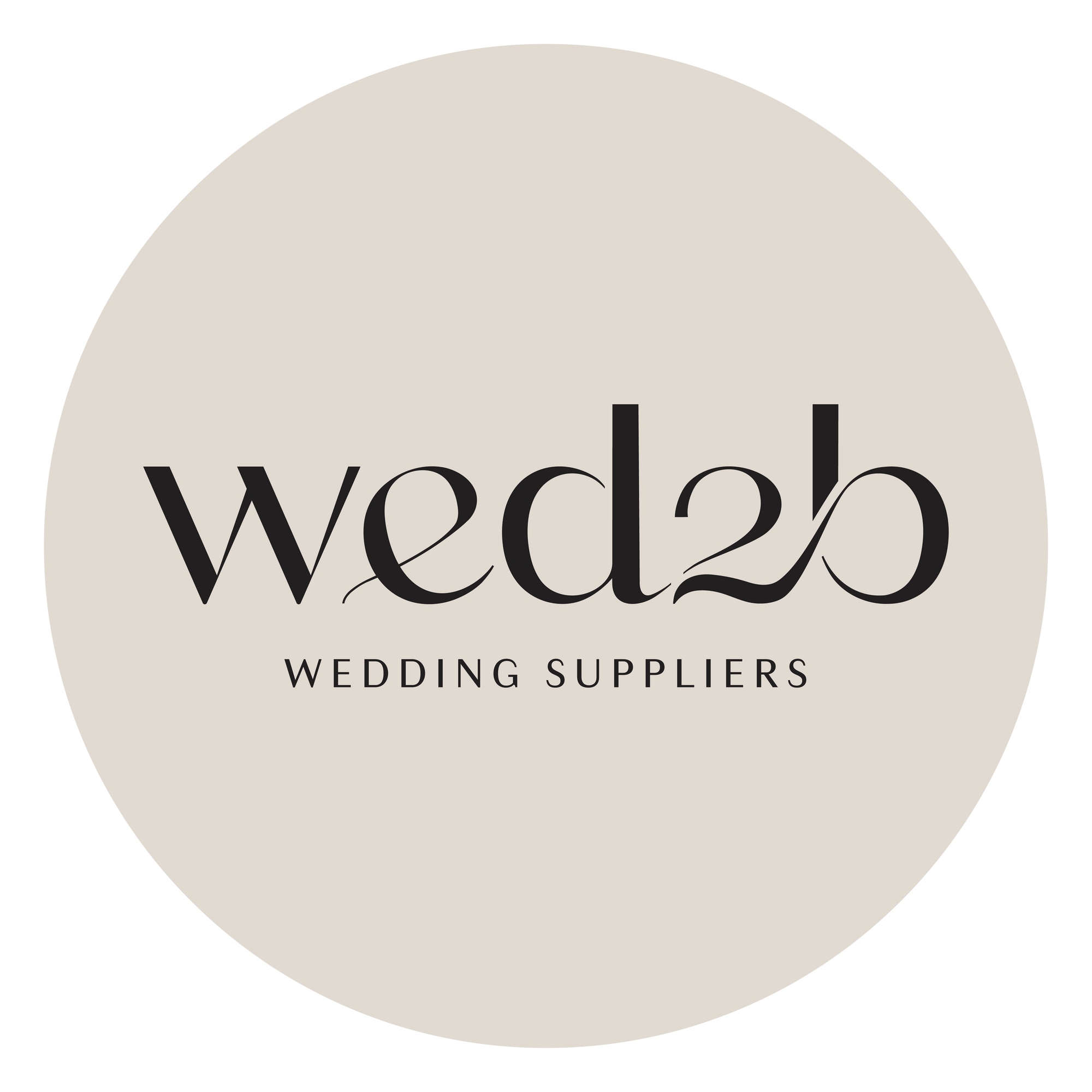 WED2B Wedding Suppliers Badge.