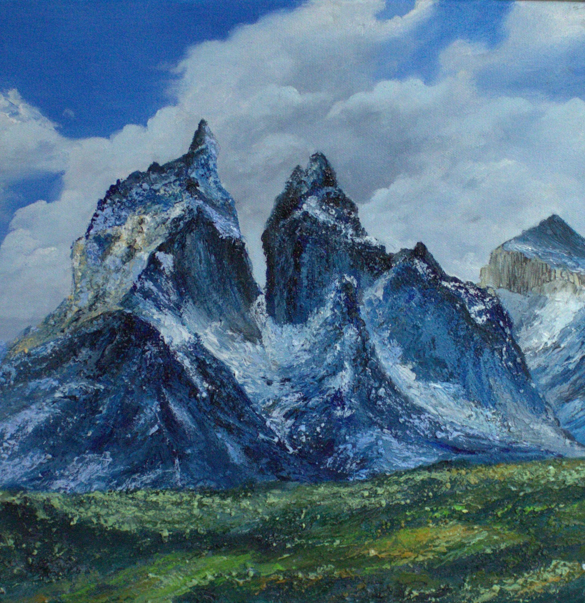 "Patagonia"  Original Framed Oil Painting on Canvas