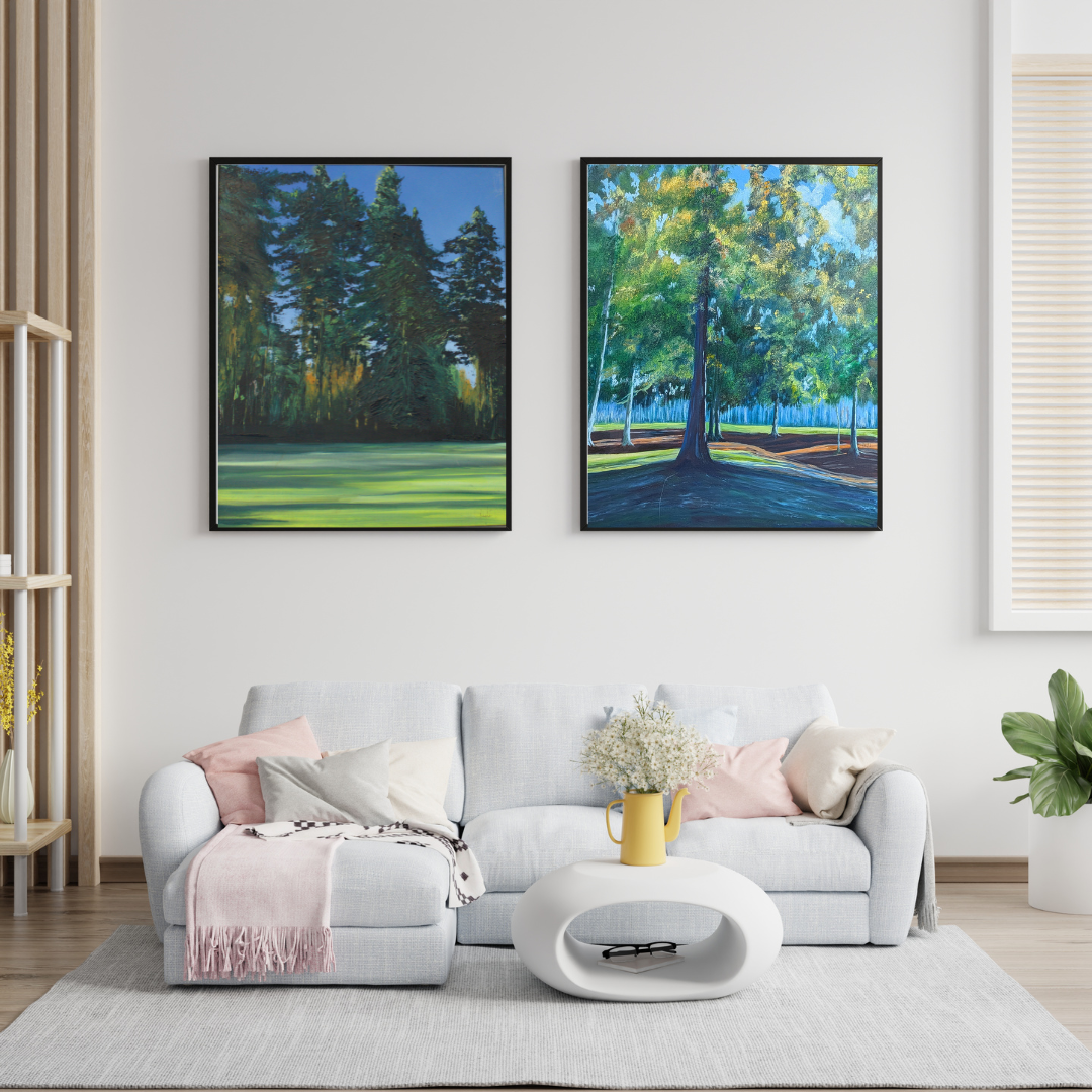 Woburn Golf paintings - two paintings one photo.png