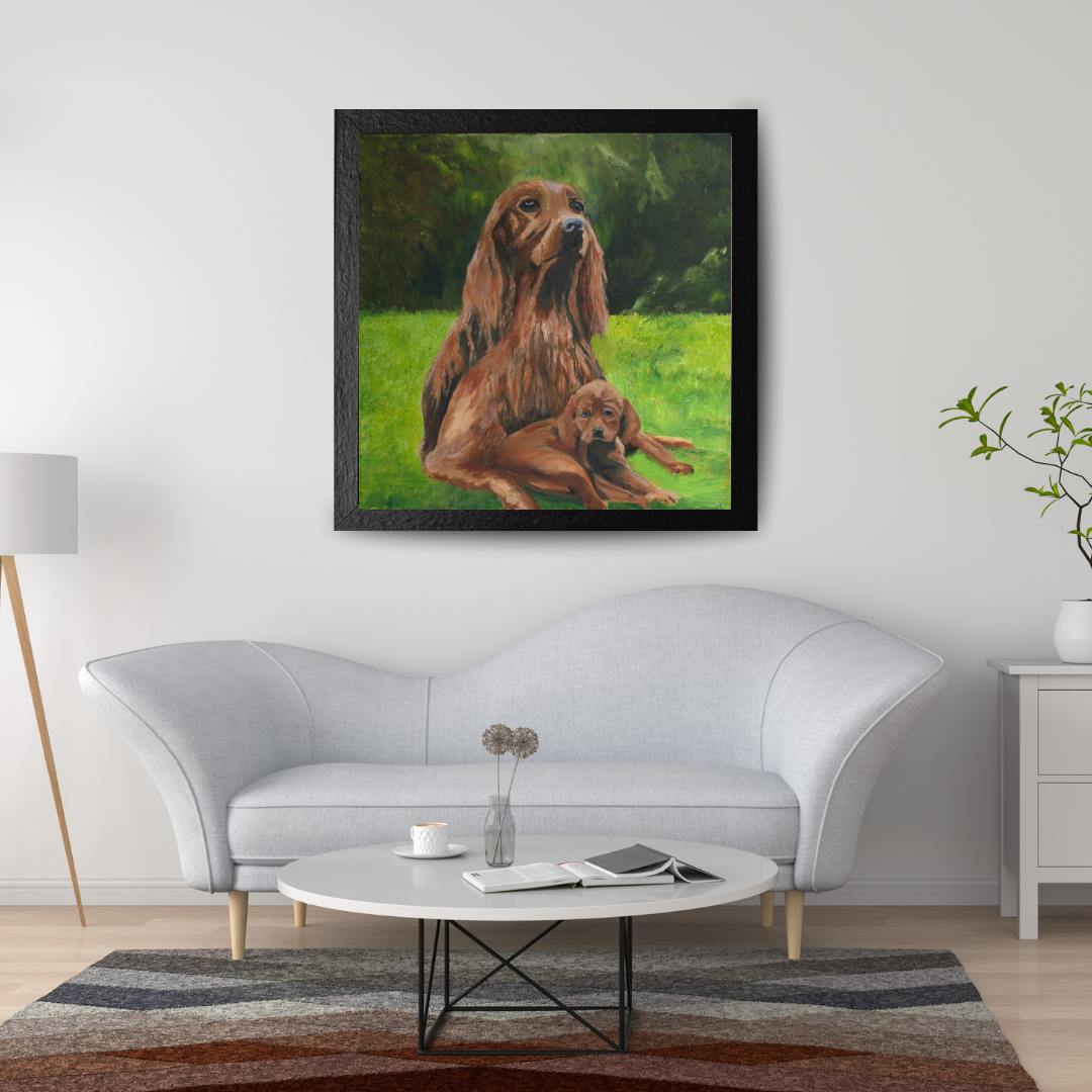 Red Setter Mother and Pup.png