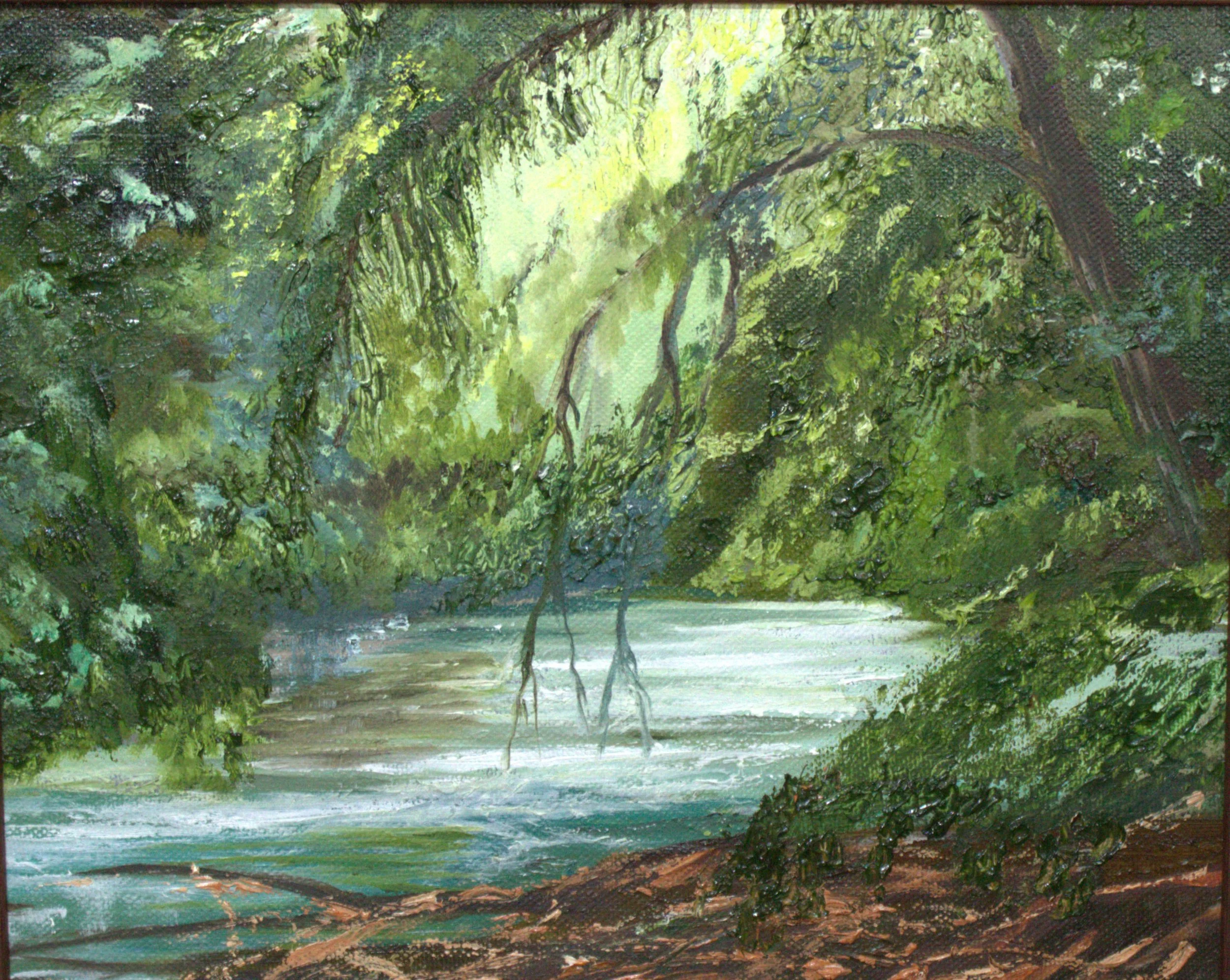 Linford Lakes - Original Framed Oil Painting
