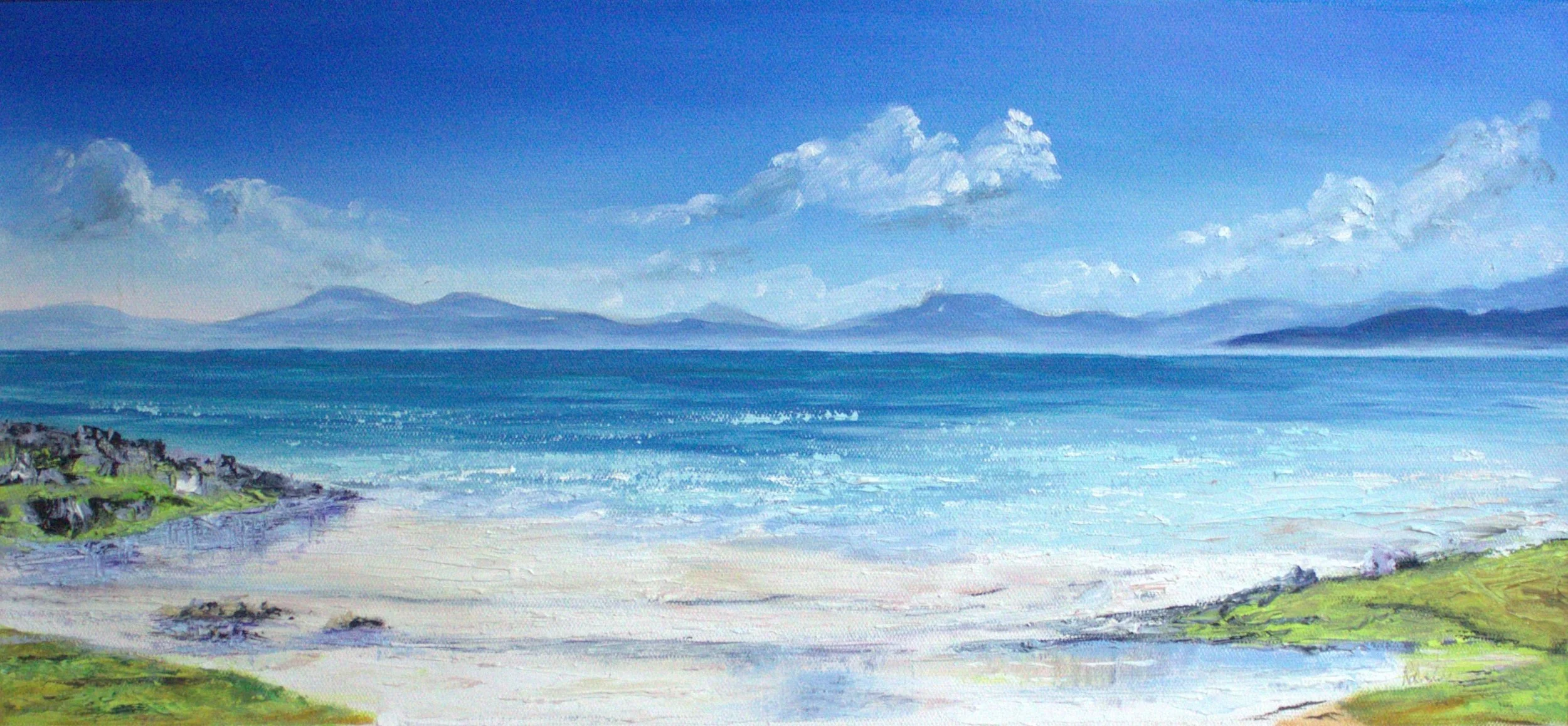 Barra Island - Original Framed Oil Painting