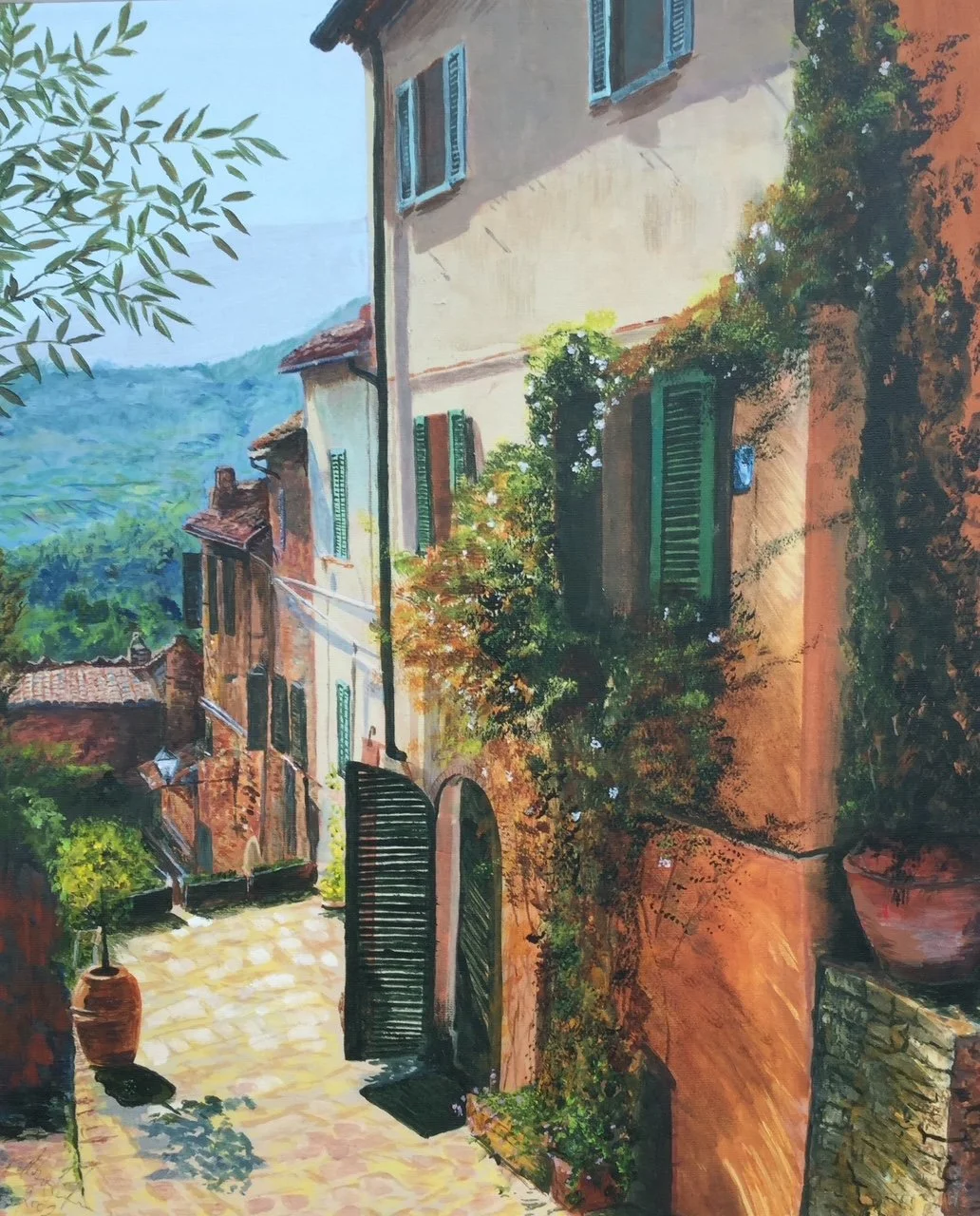 Painting of Robin Souter's "Tuscany"