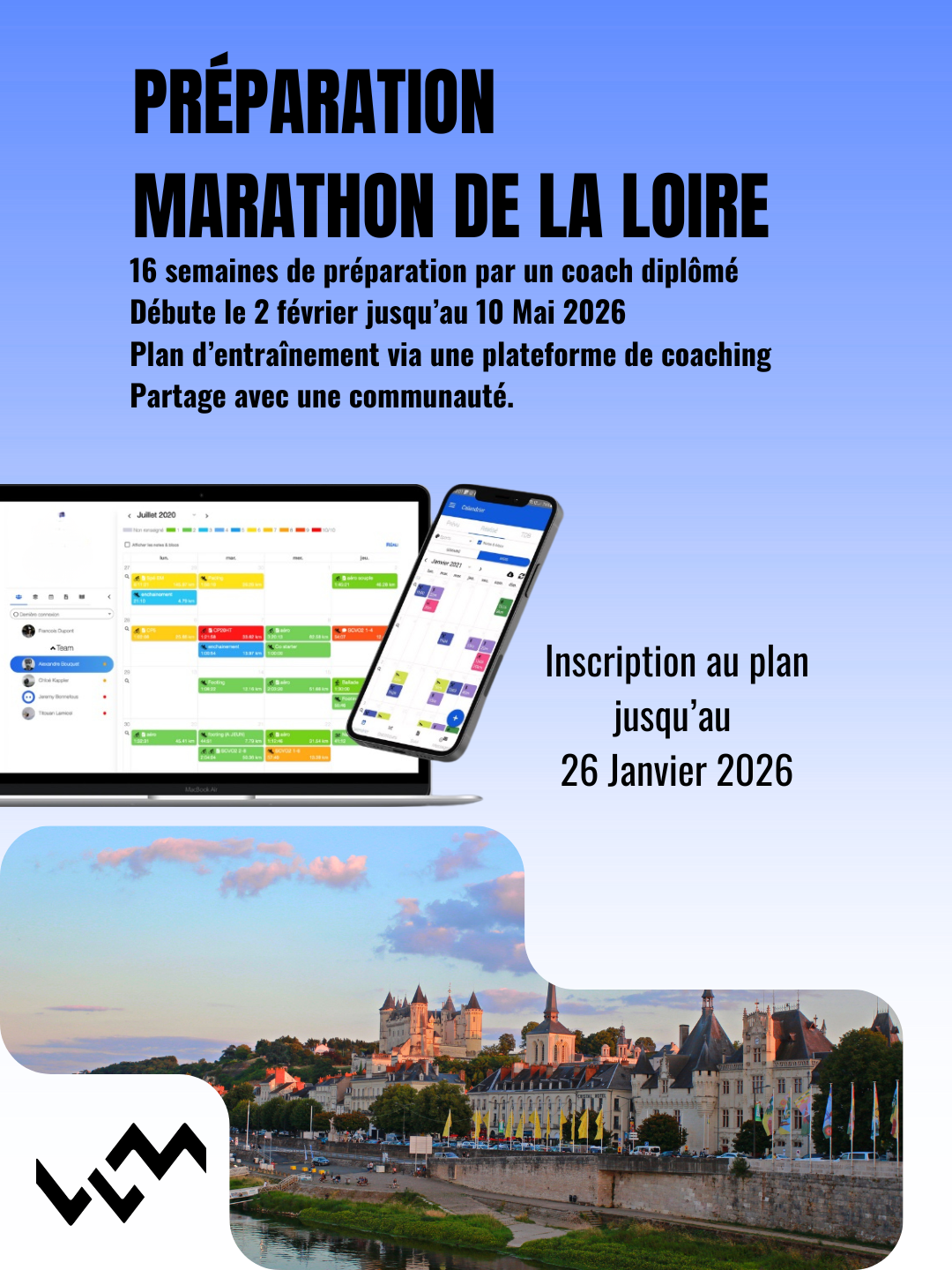 Plan d'entraînement - Marathon de la Loire 2026