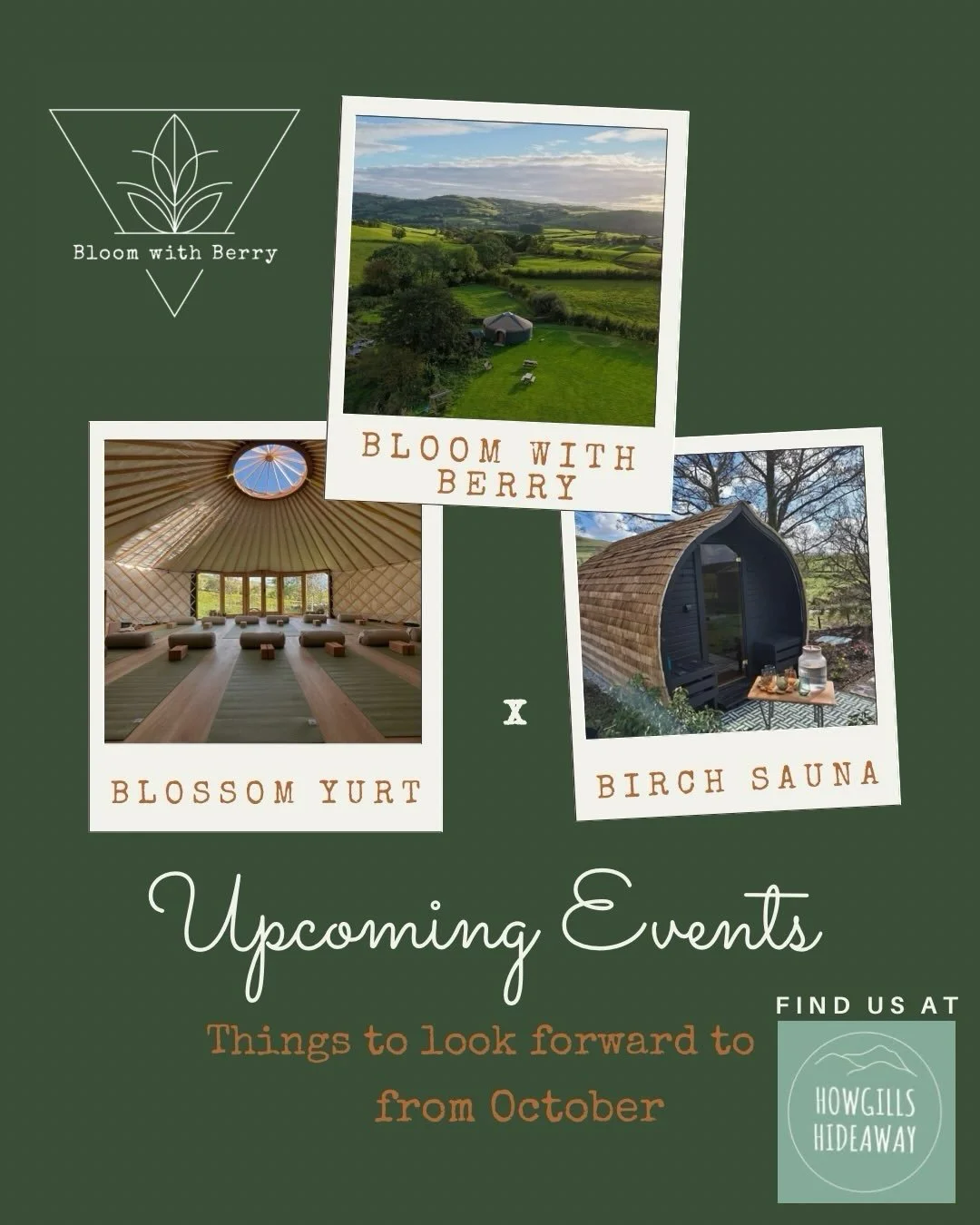 🌱 Coming Up at Blossom &amp; Birch 🌱 

Heres a quick reminder of what&rsquo;s coming up at Blossom &amp; Birch in October &amp; November! Can now be booked through my website! Link in bio! 

🔥 Sauna Sessions | Saturday 17 Oct &amp; 7 Nov 
🎃 Witch