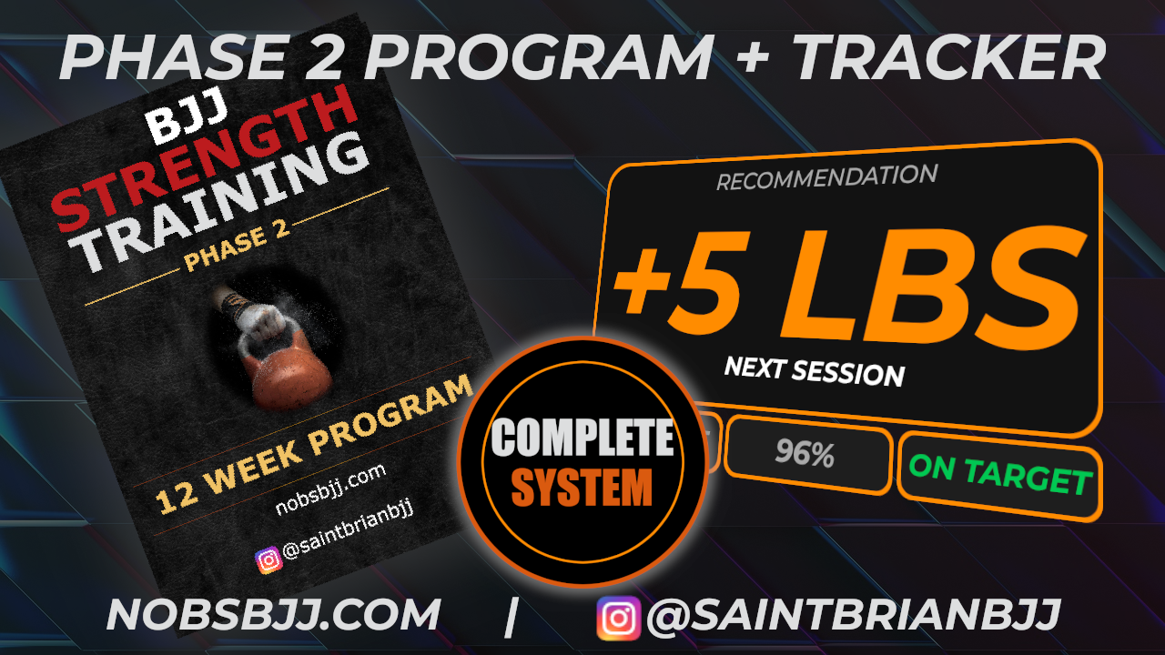 No BS BJJ Strength Training Phase 2 Bundle (Program + Tracker)