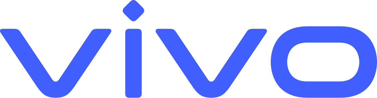 Vivo logo in blue text on a white background.