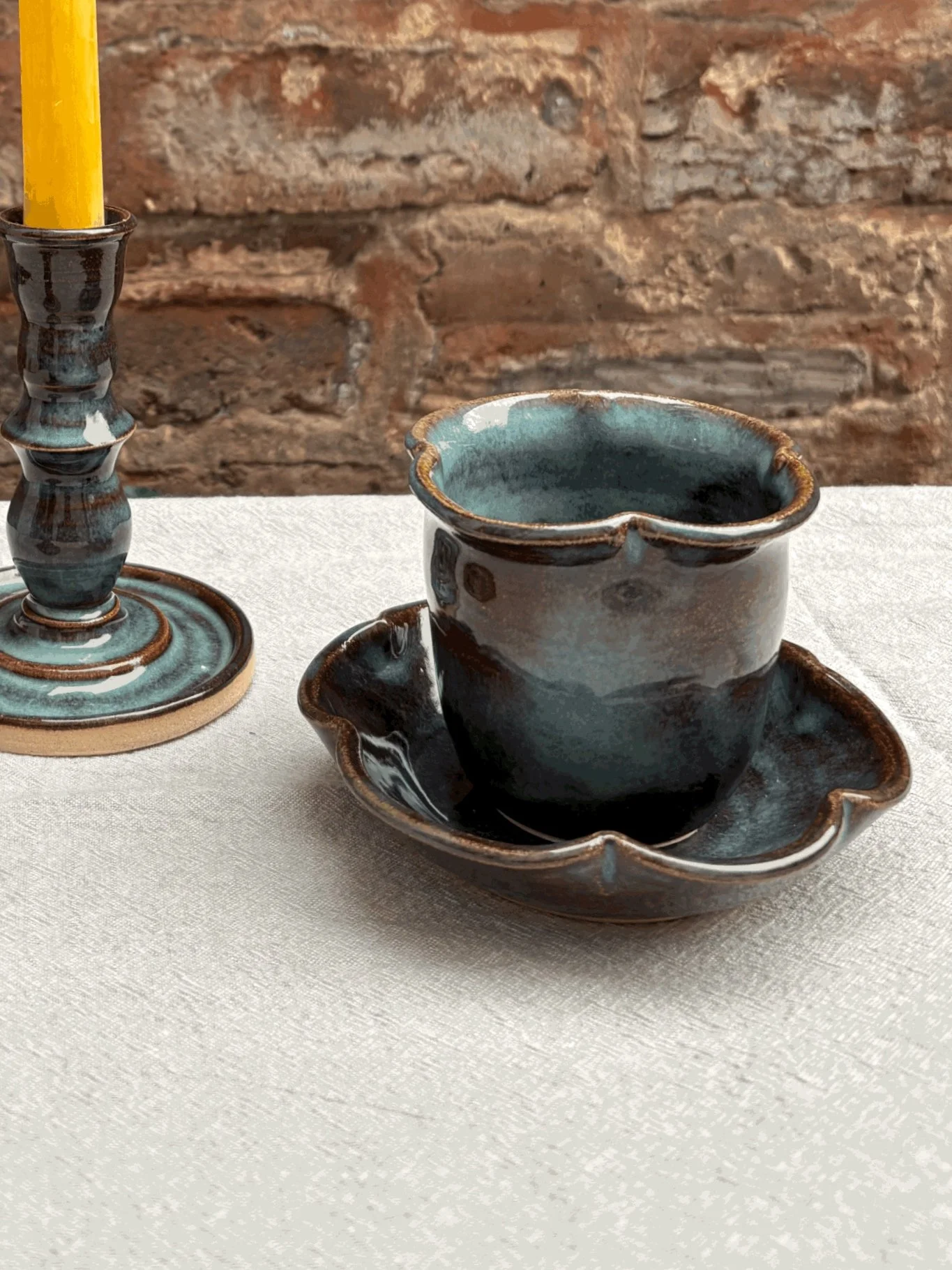 Small Rutile Cup and Saucer