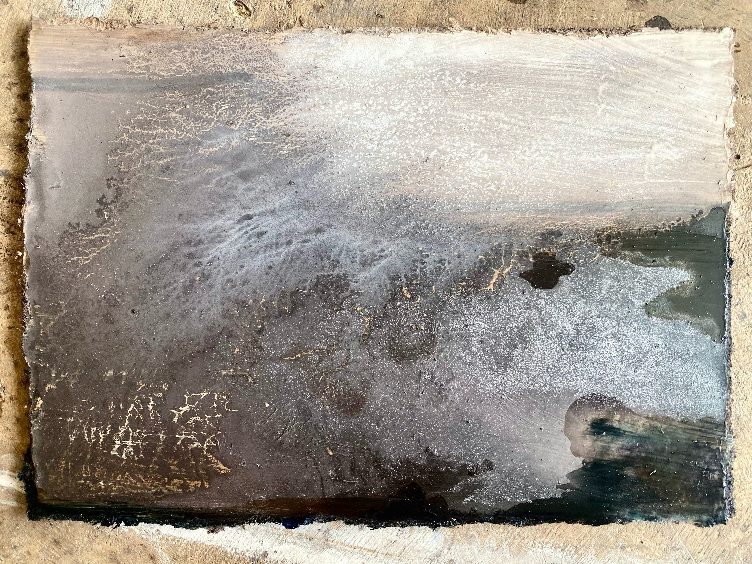 New work - v small oil on panel