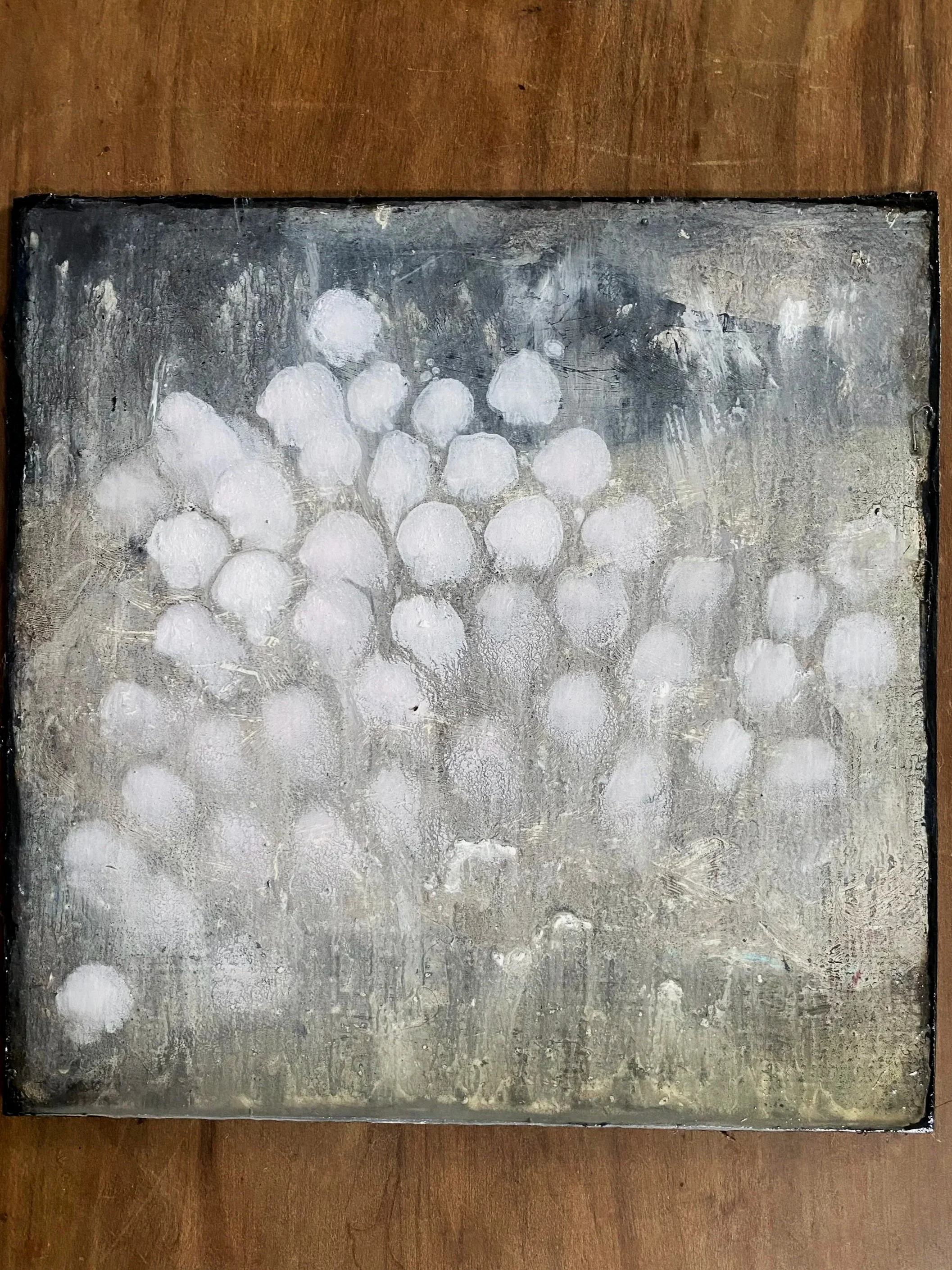 sold
"Fair Weather Clouds (over the Aeolian Islands)". 
2026
Oil on panel
22x22 cms