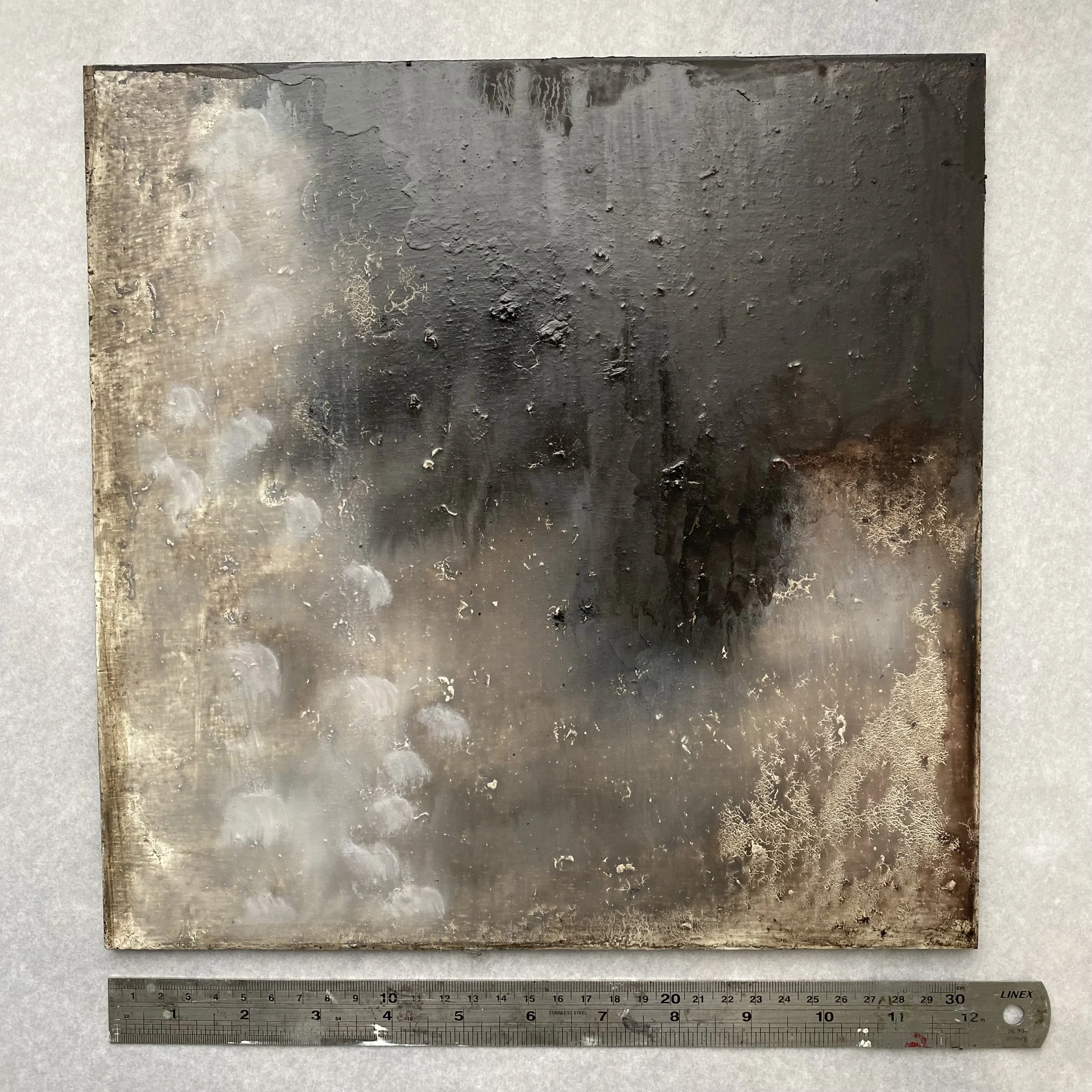 small sea cloud-making. oil on panel. 2025. susie david - size