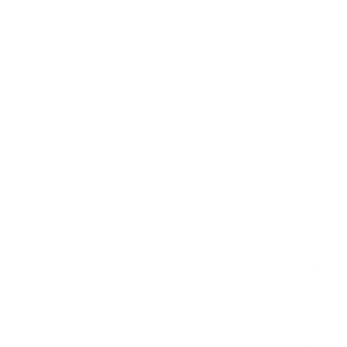 A chess pawn above a diagram of a tic-tac-toe game with O's and X's.